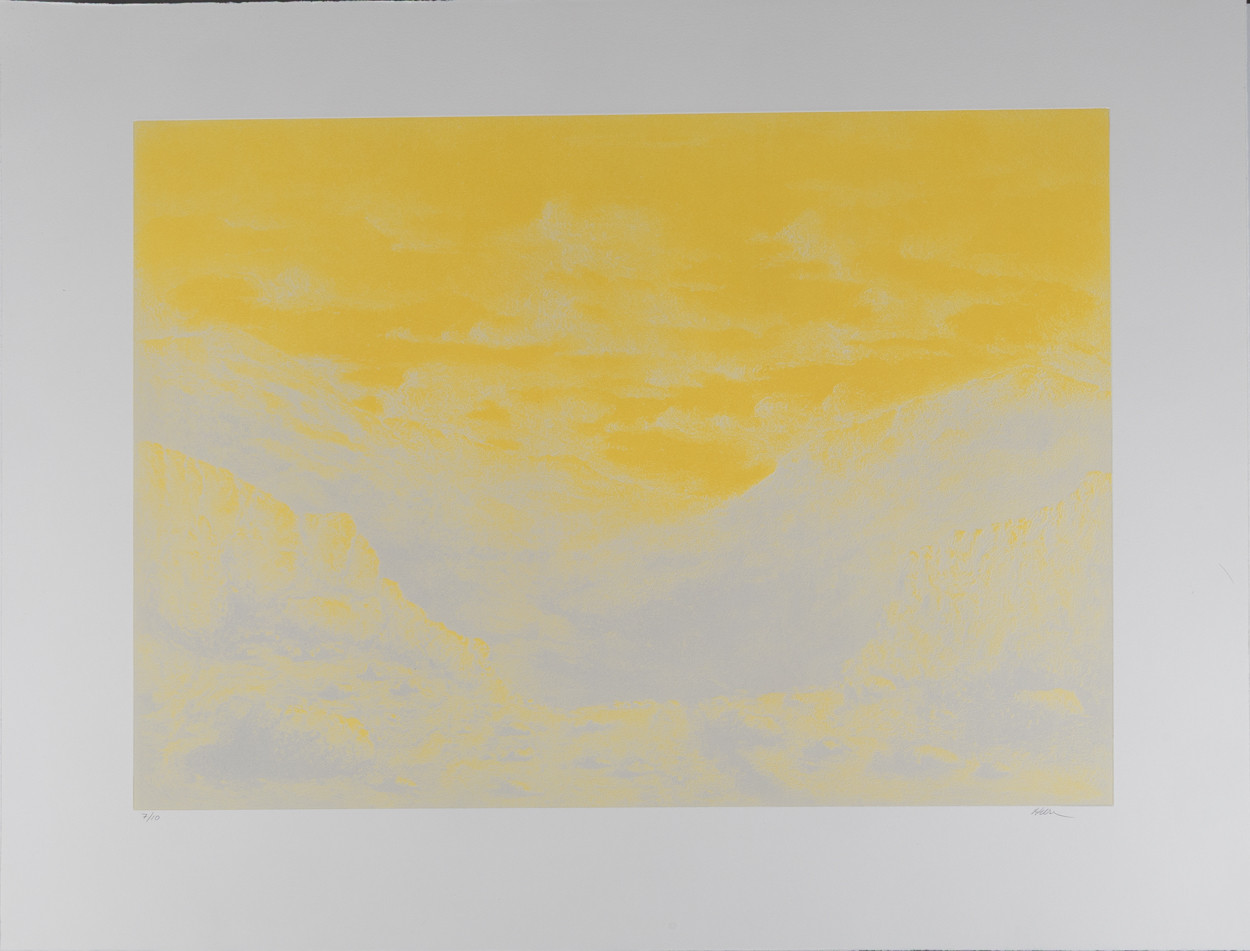 PATRICK HUSE (NORGE, FÖDD 1948). Komposition, etsning, oramat blad.