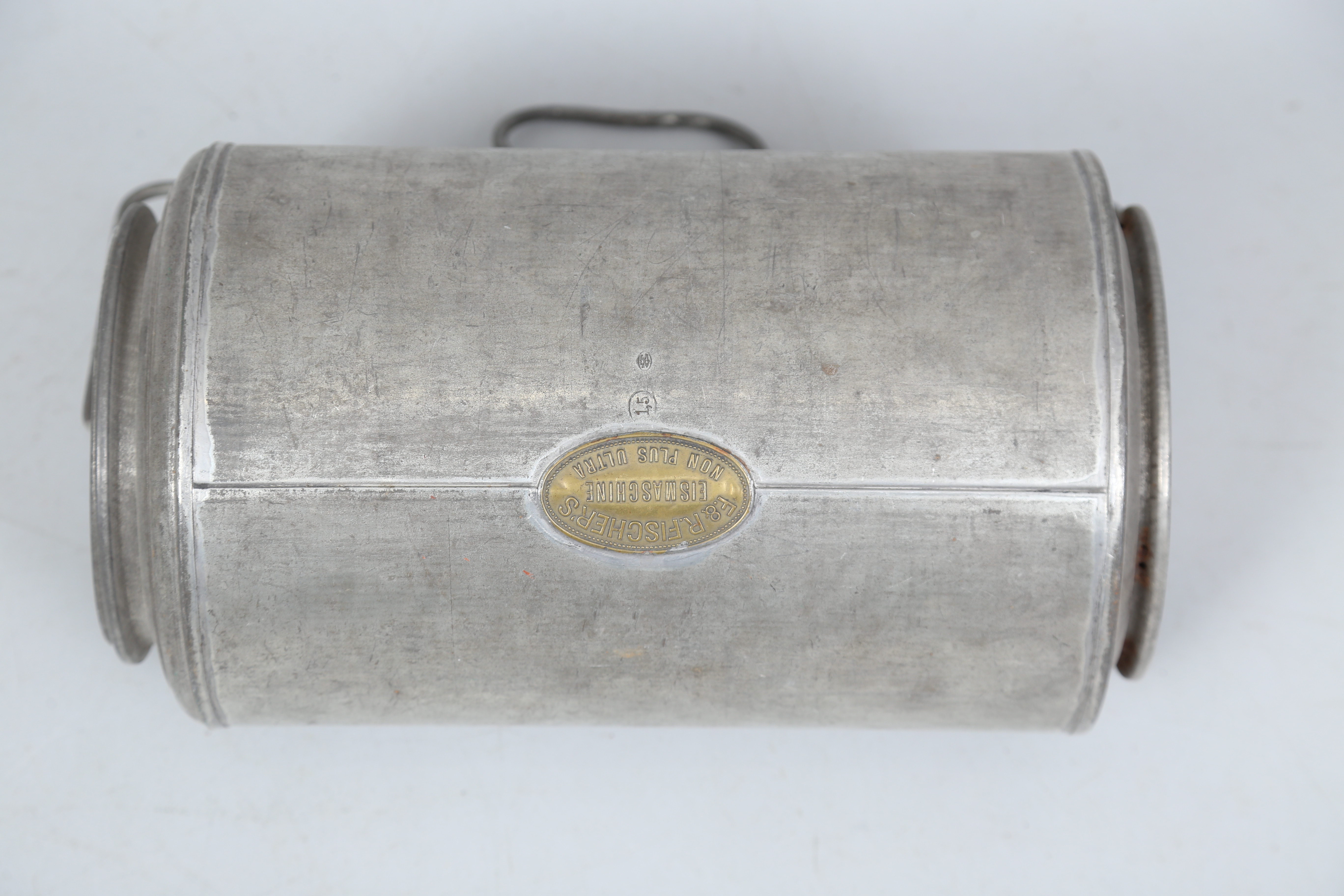 GLASSMASKIN, F&R Fisher's Eismaschine non plus ultra, bleckplåt.