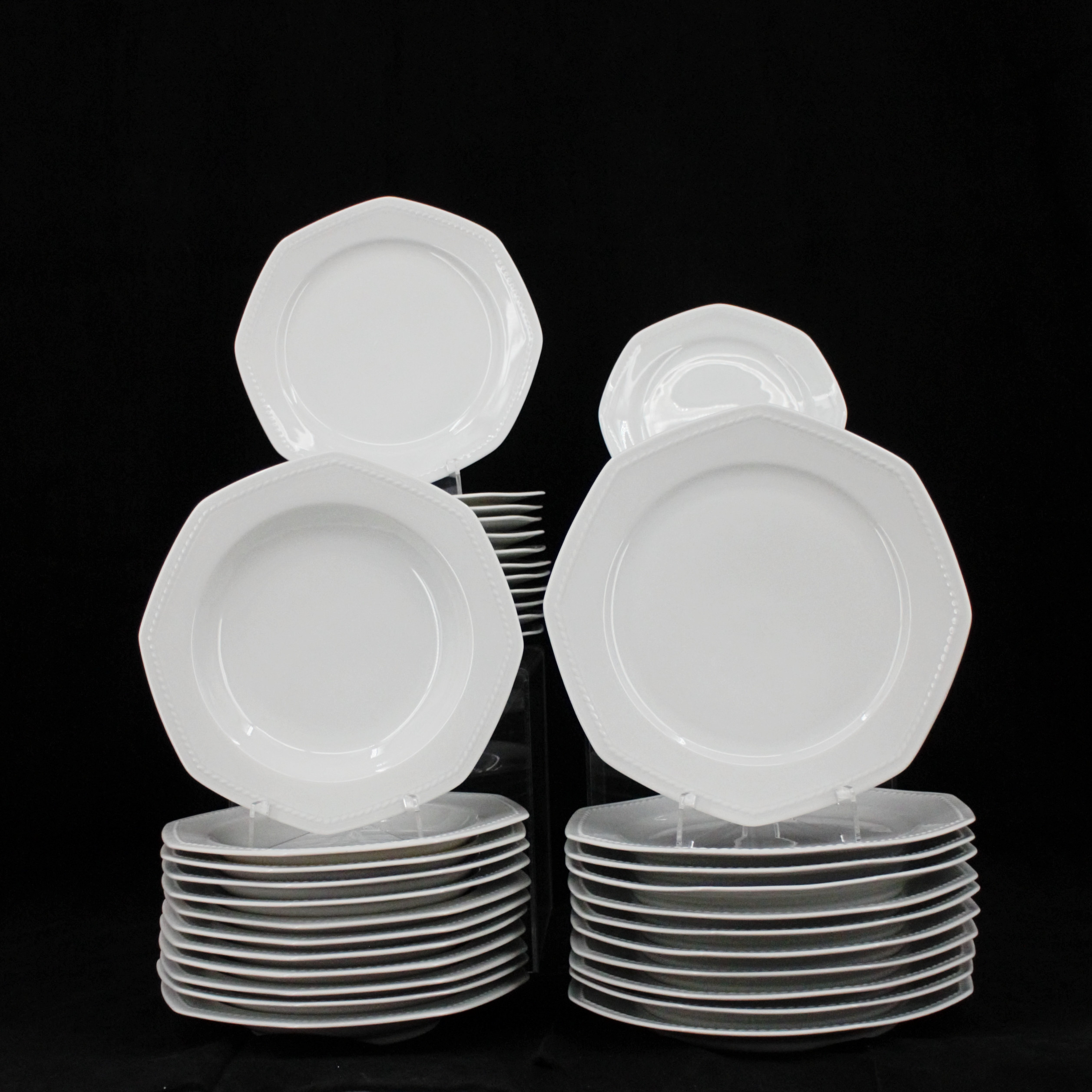 MATSERVIS, 45 delar, porslin, Schirnding, Bavaria, Tyskland.