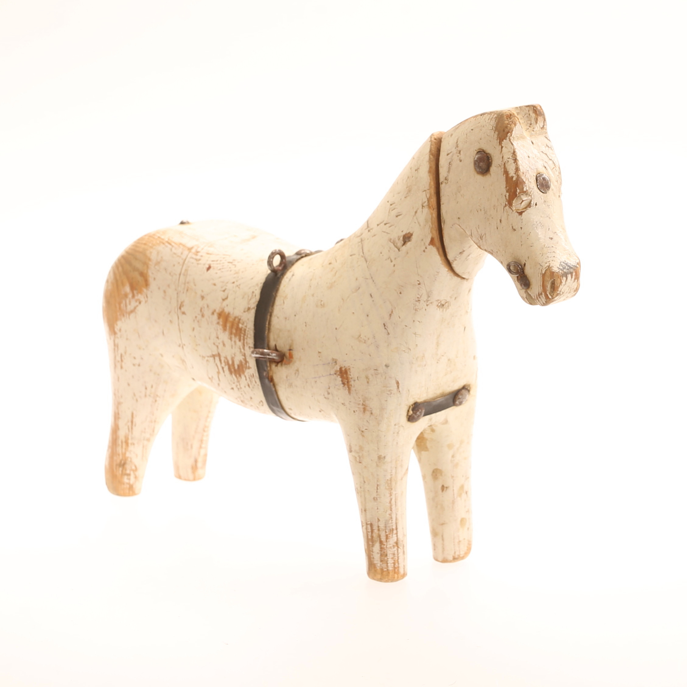 SKULPTUR, häst, trä, allmoge, 1800-tal.