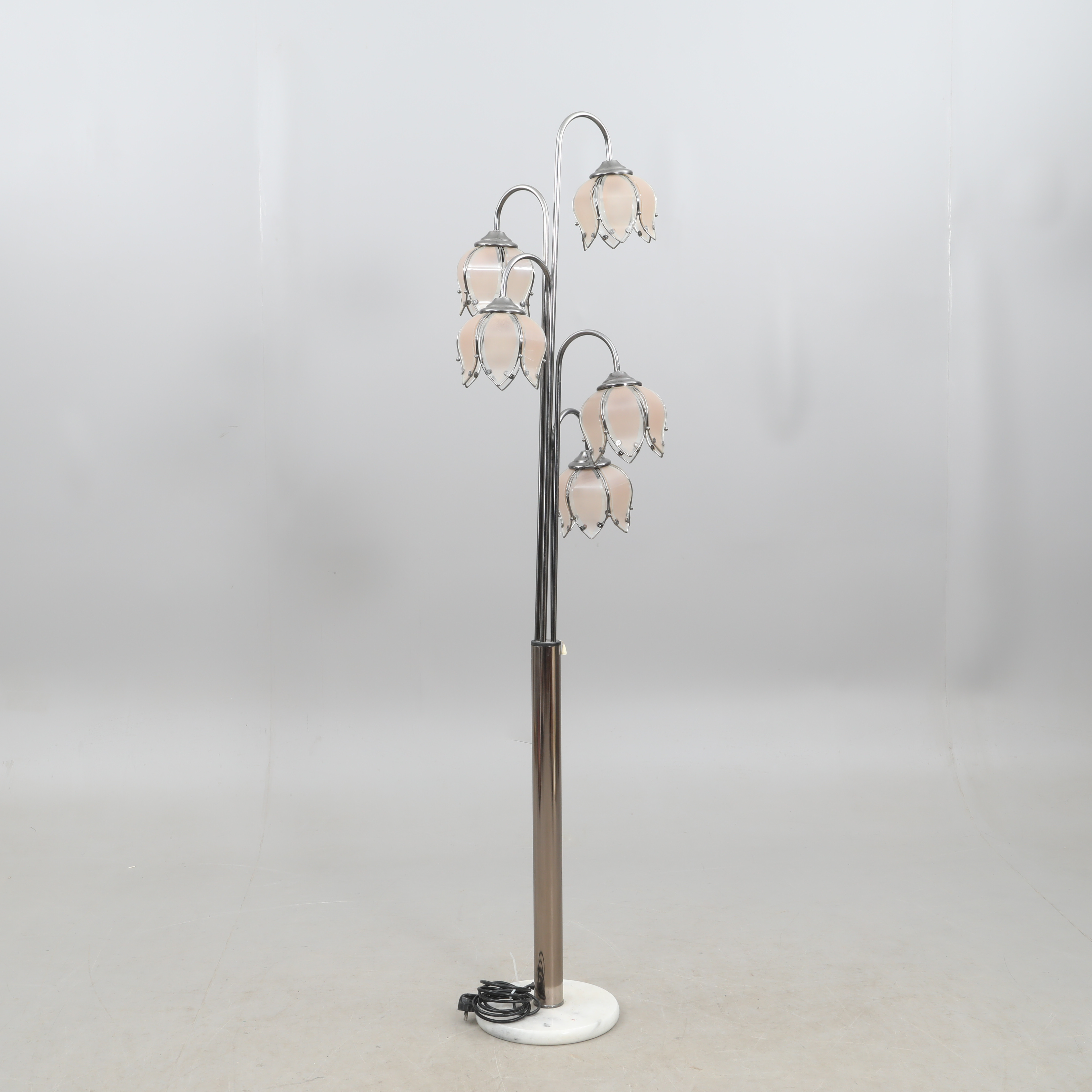 GOLVLAMPA, metall/glas, Cottex, Tulpan.