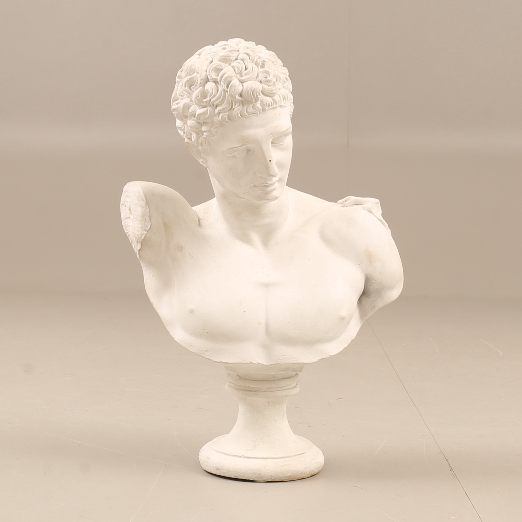 SKULPTUR, byst Hermes, sten.