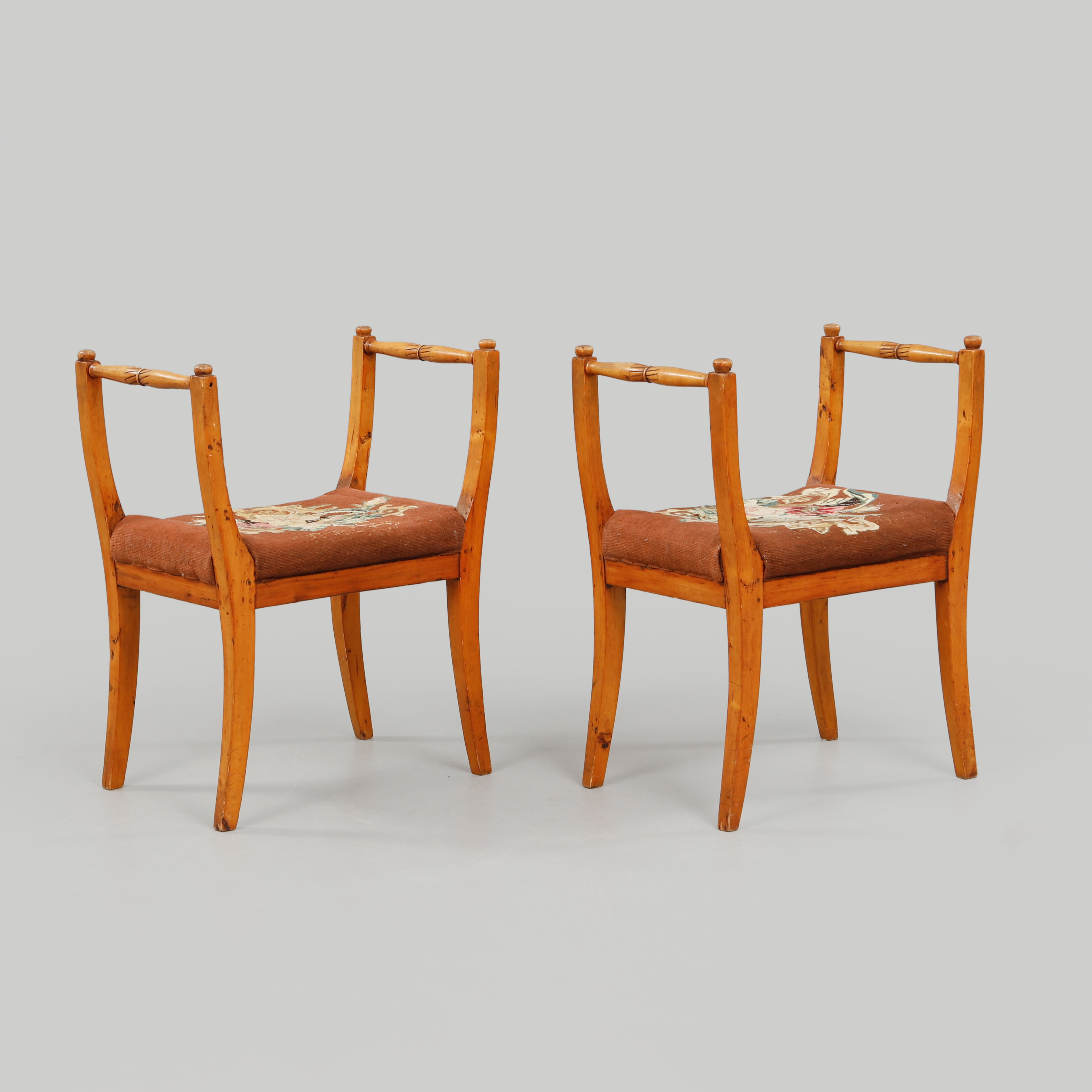 BANKETTER, ett par, Karl-Johan 1800-talets mitt.