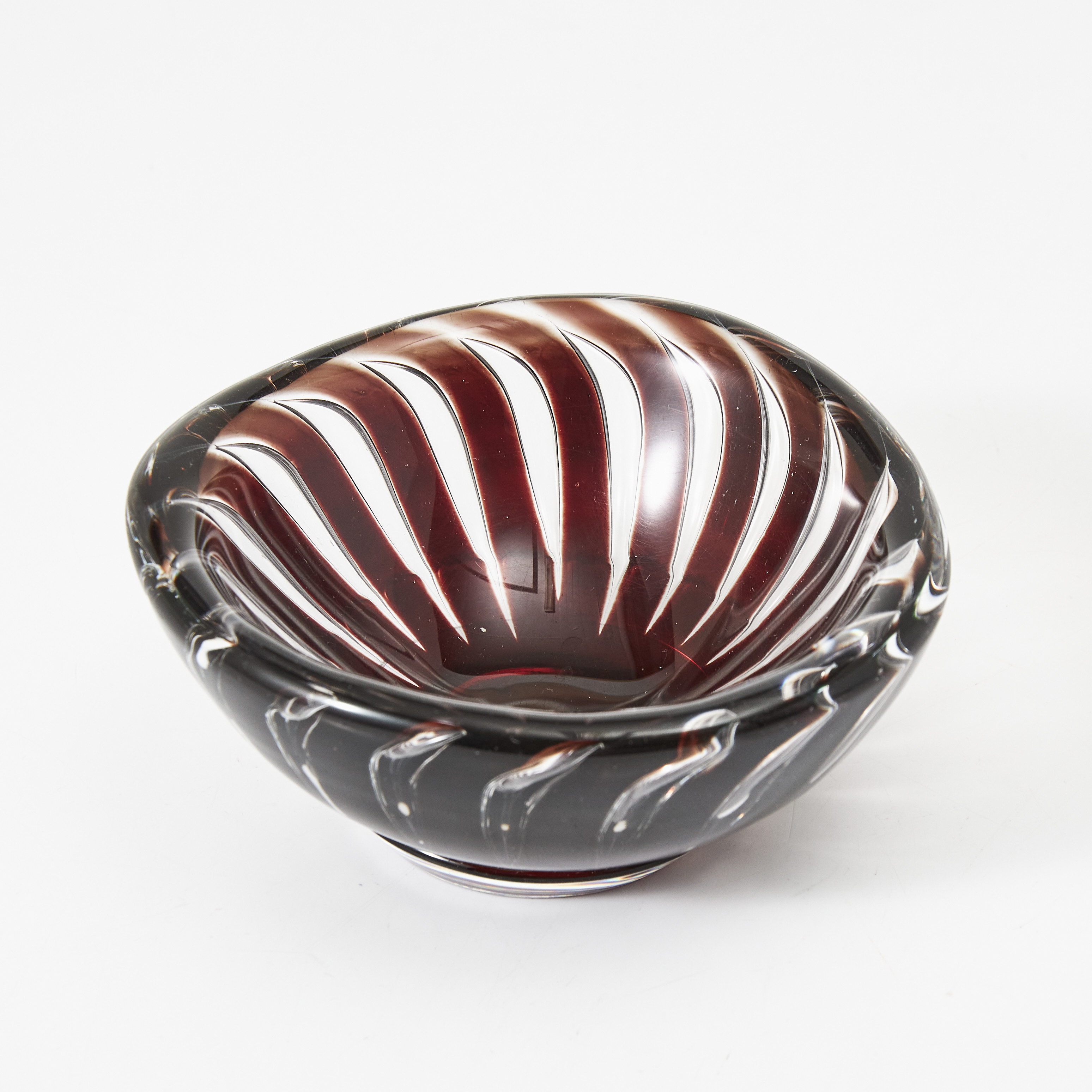 EDVIN ÖHRSTRÖM. Skål, glas, Ariel, Orrefors, signerad.