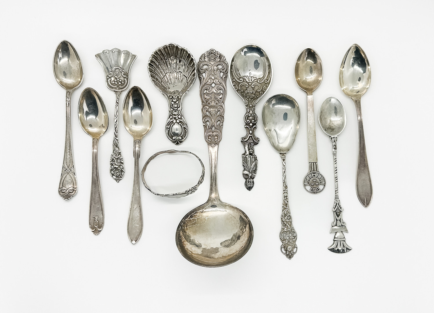 SILVERDELAR, 12 delar, 231 gram.