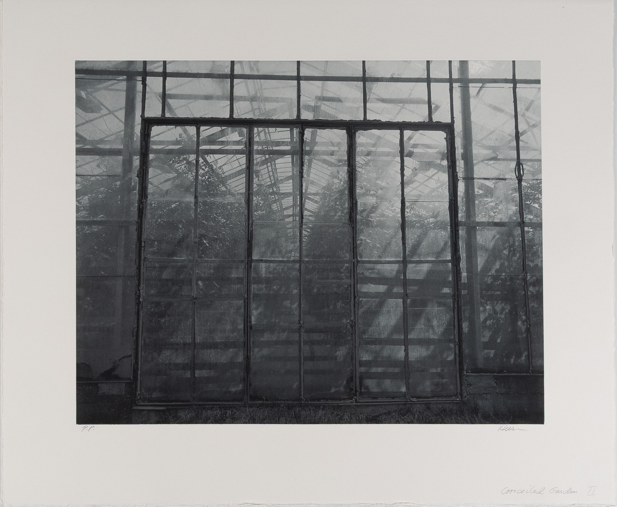 PATRICK HUSE (NORGE, FÖDD 1948). "Conceiled garden", 4 stycken, etsningar, oramade blad.