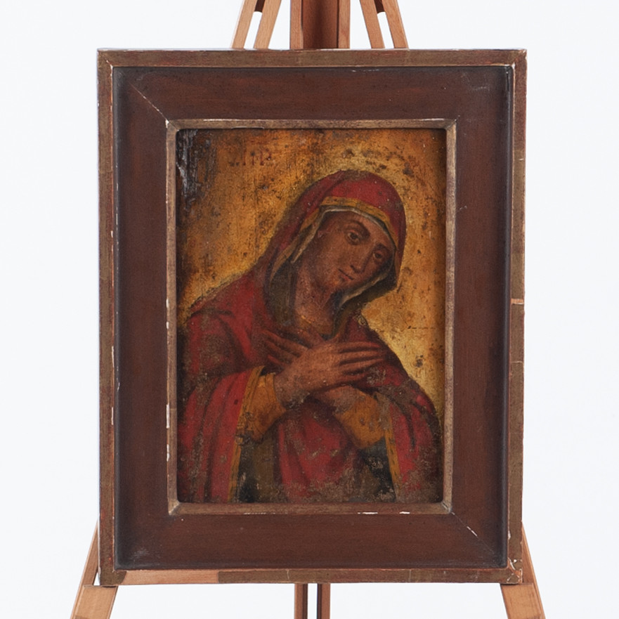 IKON, tempera på trä, Grekland, sannolikt 1800/1900-tal.