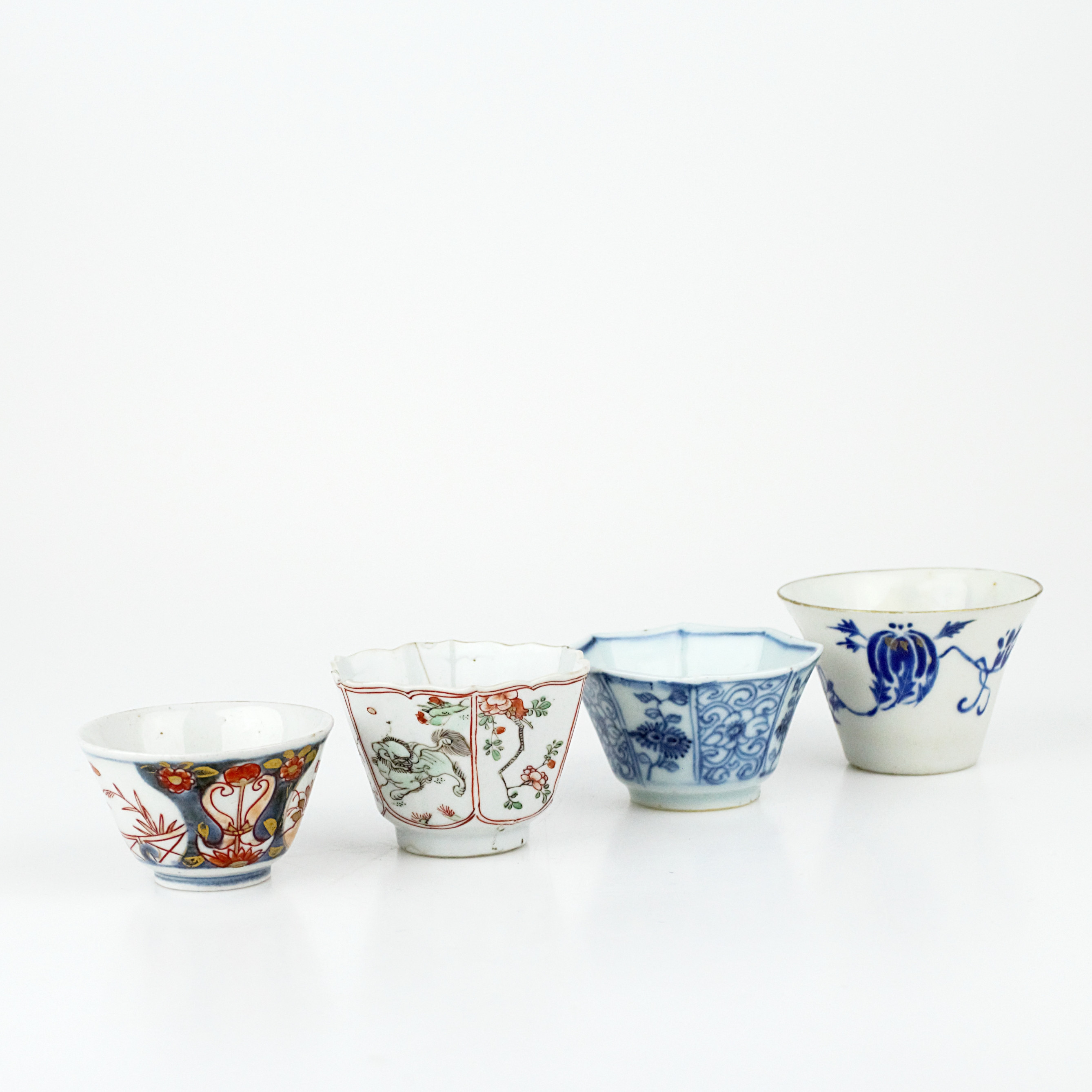 KOPPAR, 4 delar, porslin, Kina och Japan.