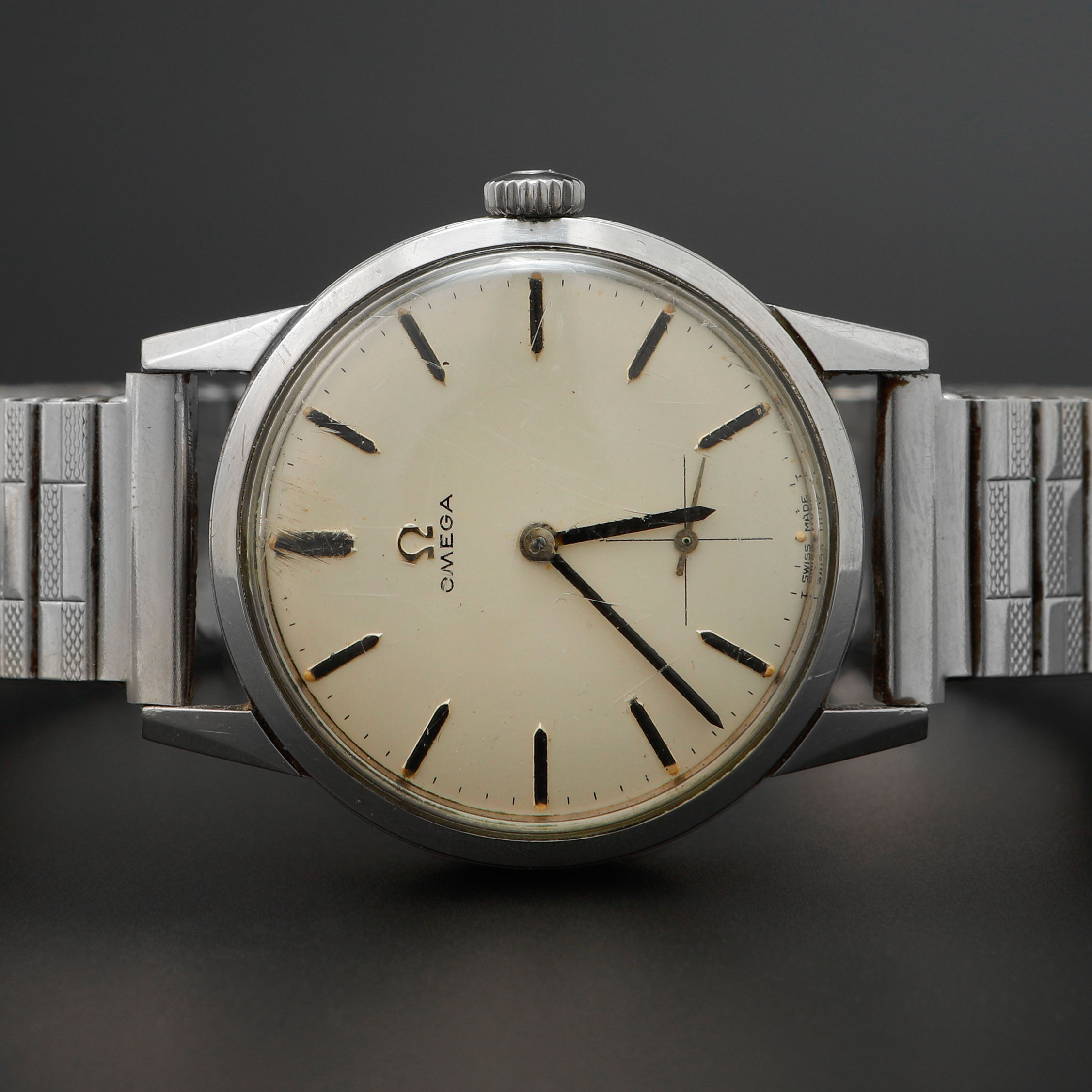 ARMBANDSUR, Omega, stål, manuell, 1962.