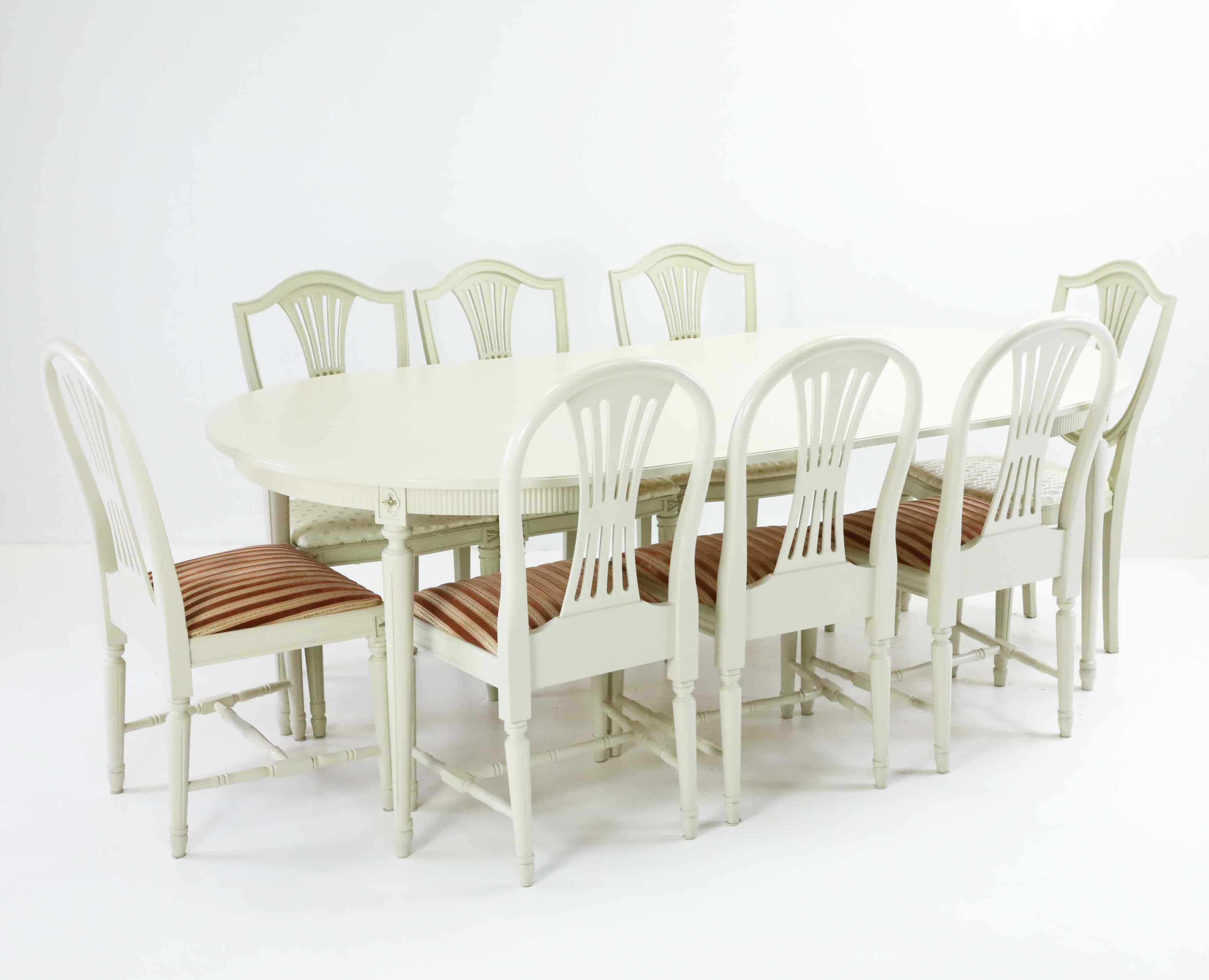 MATGRUPP, "Axet", 11 delar, gustaviansk-stil, samtida.