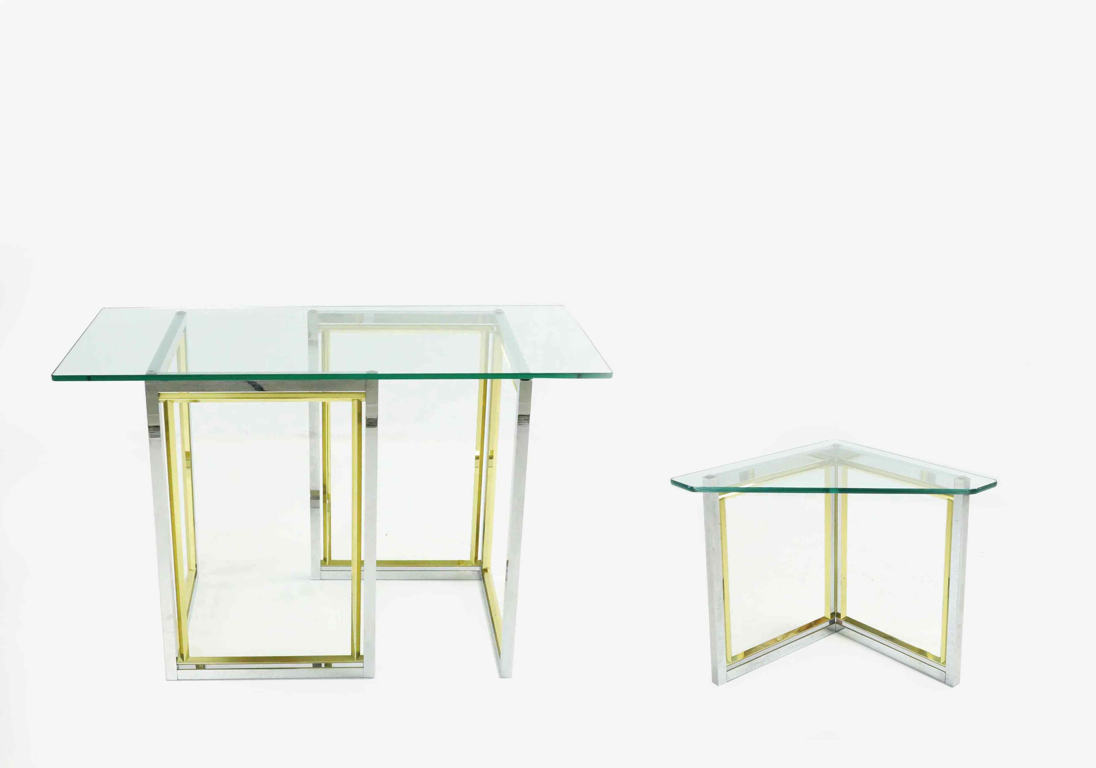 SIDOBORD, 2 st, glas o metall, Engelsson.