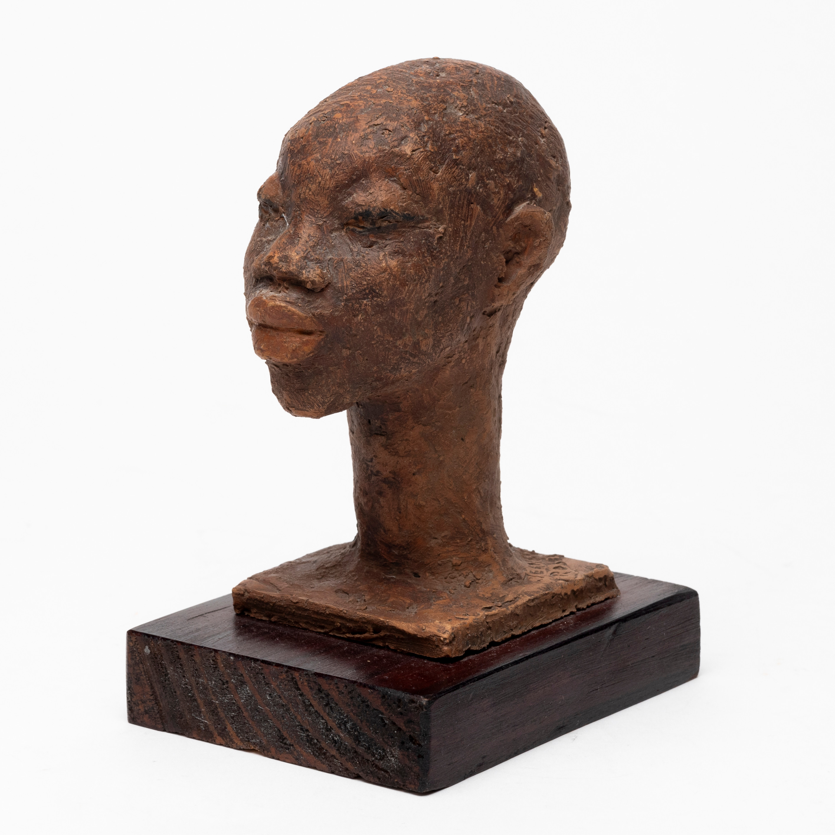 JEANETTE ROSÉN. Skulptur, keramik, Ansikte, signerad och daterad, 1999.