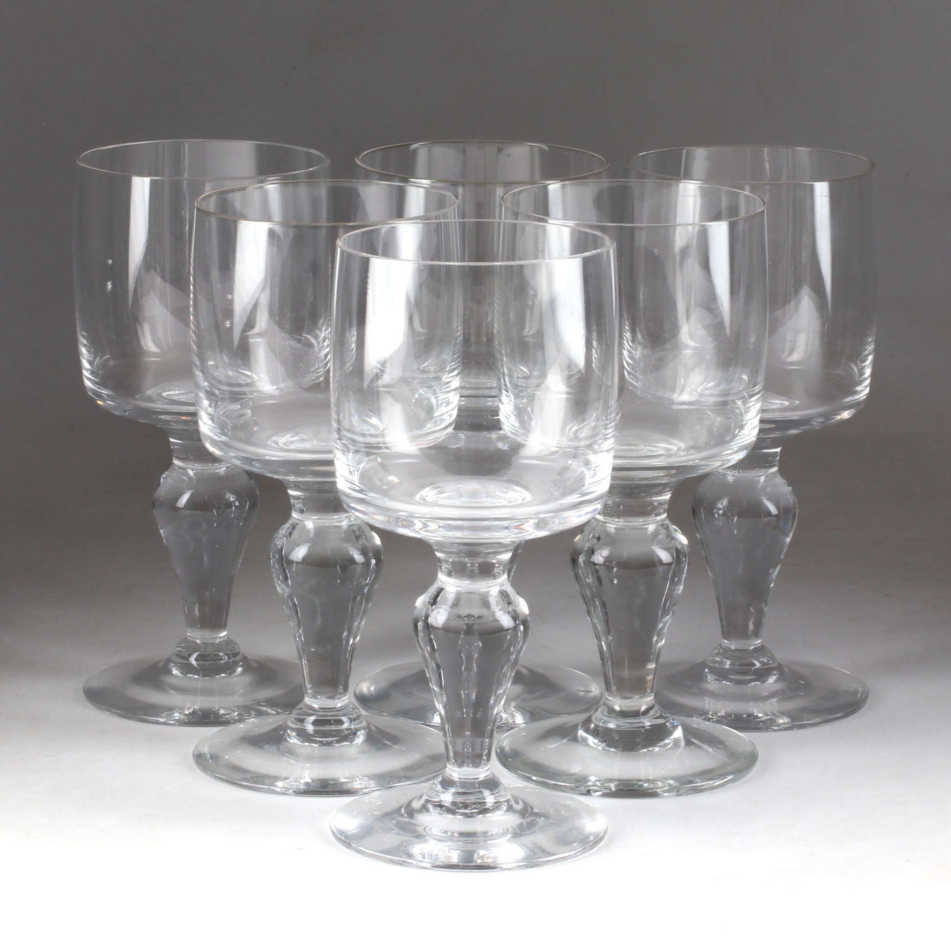 BERTIL VALLIEN. Ölglas, 6 st, "Dragon", glas, Boda.