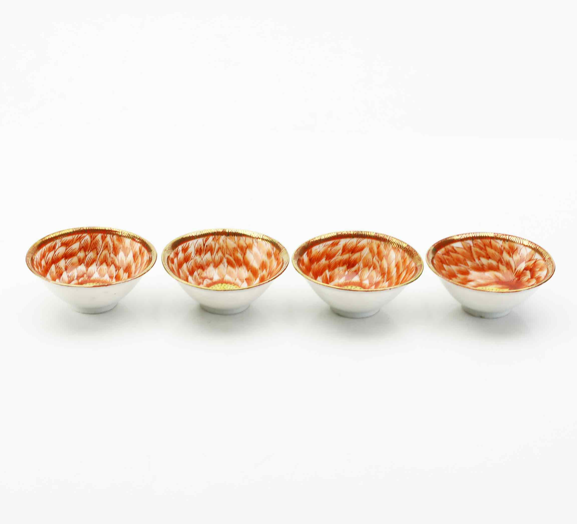 SKÅLAR, 4 st, porslin, Japan, 1900-tal.