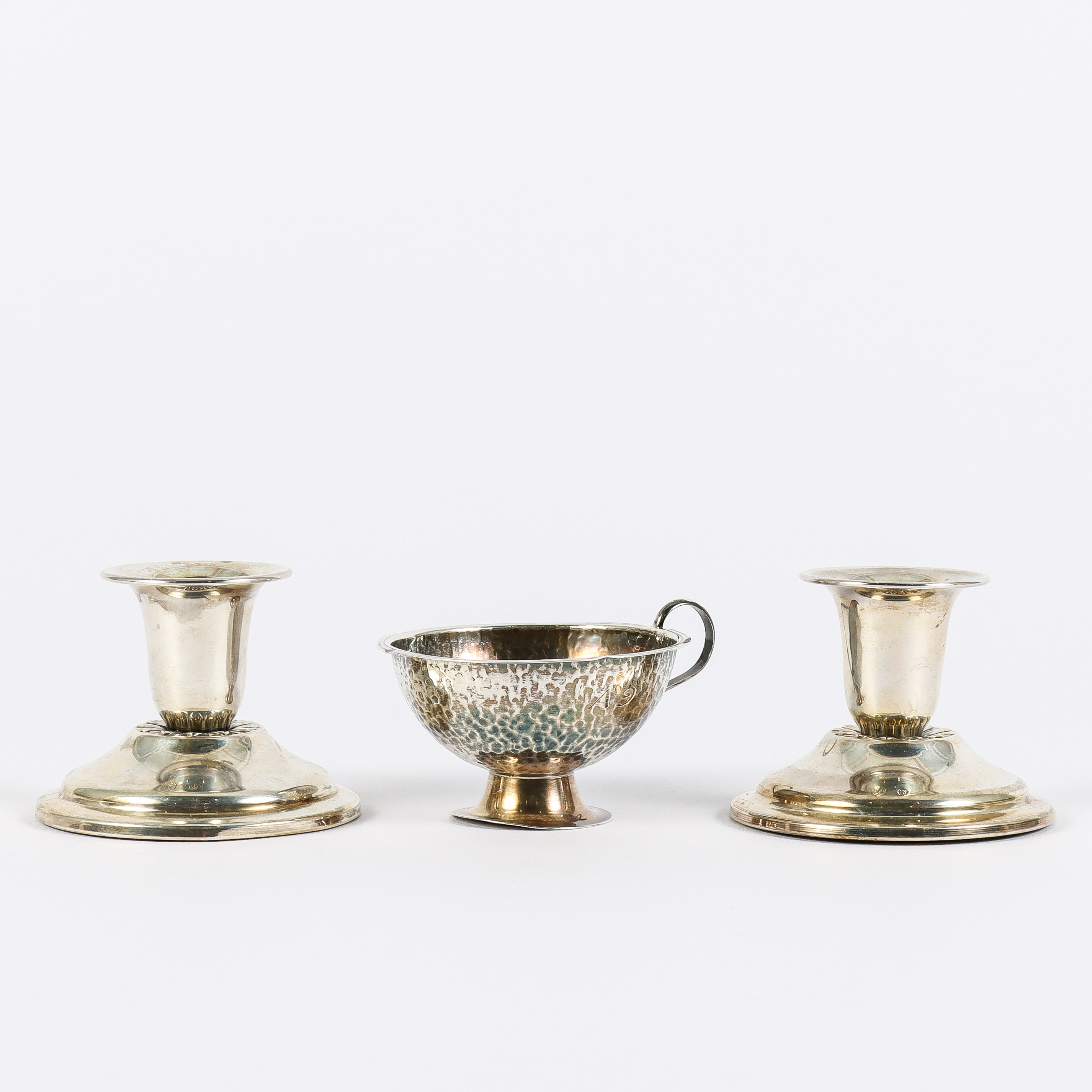 LJUSSTAKAR OCH PUNSCHMUGG silver.