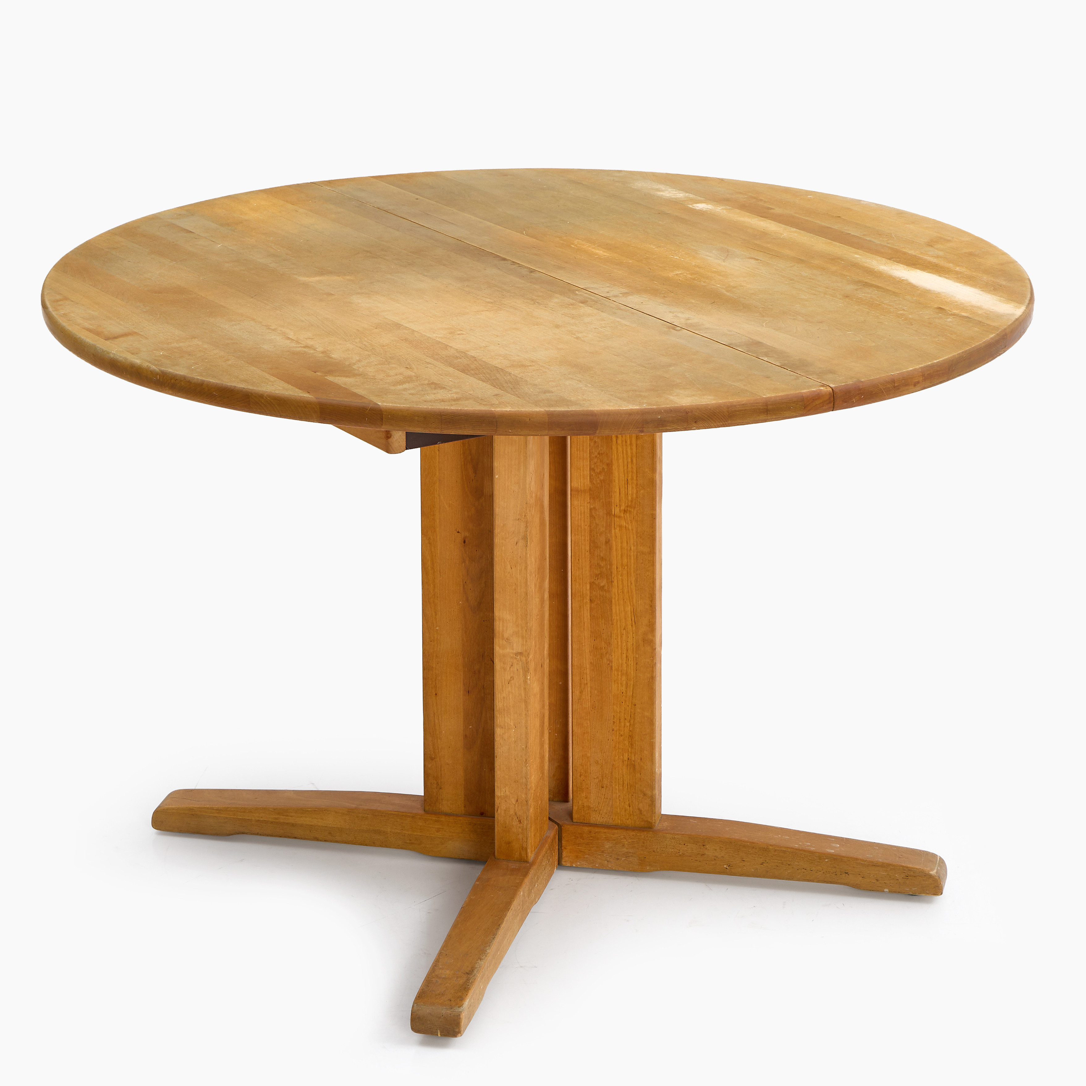 YNGVE EKSTRÖM. Matbord, "Björka", björk, med 1 iläggsskiva, Stolab, 1992.