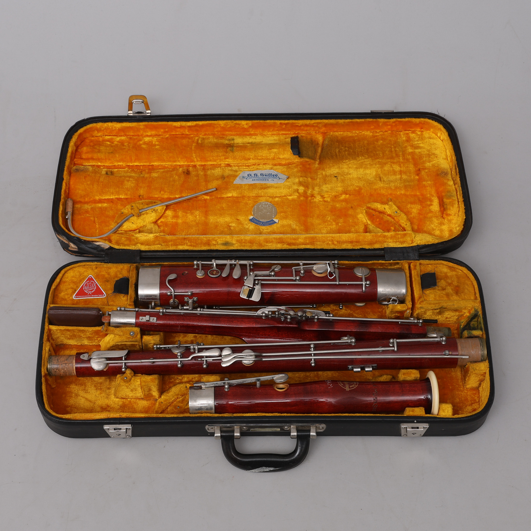 FAGOTT, W. SCHREIBER & SÖHNE, Nauheim/Tyskland, med etui.