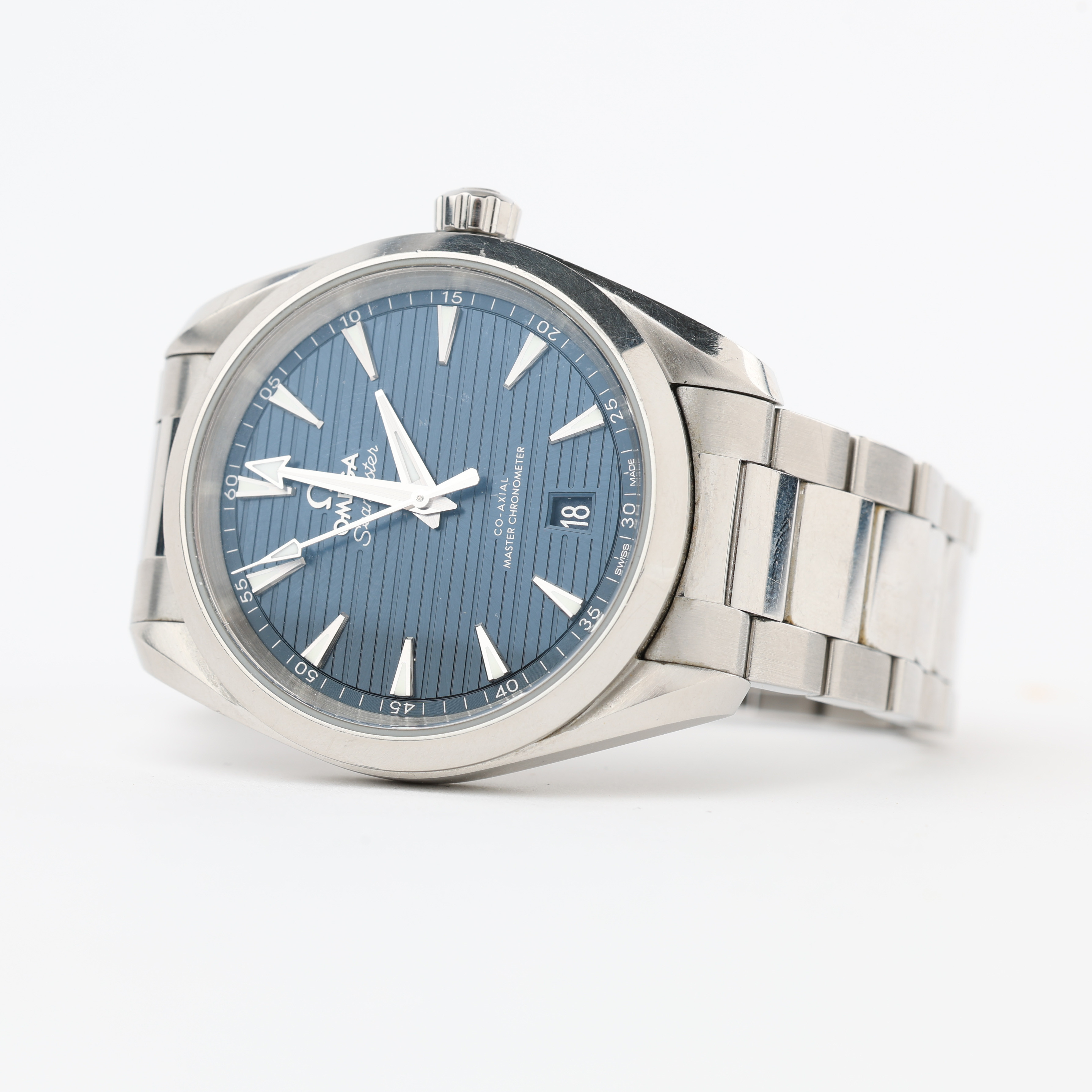 OMEGA, Seamaster Aqua Terra, armbandsur, 38 mm, stål, certifikat, juli 2019.