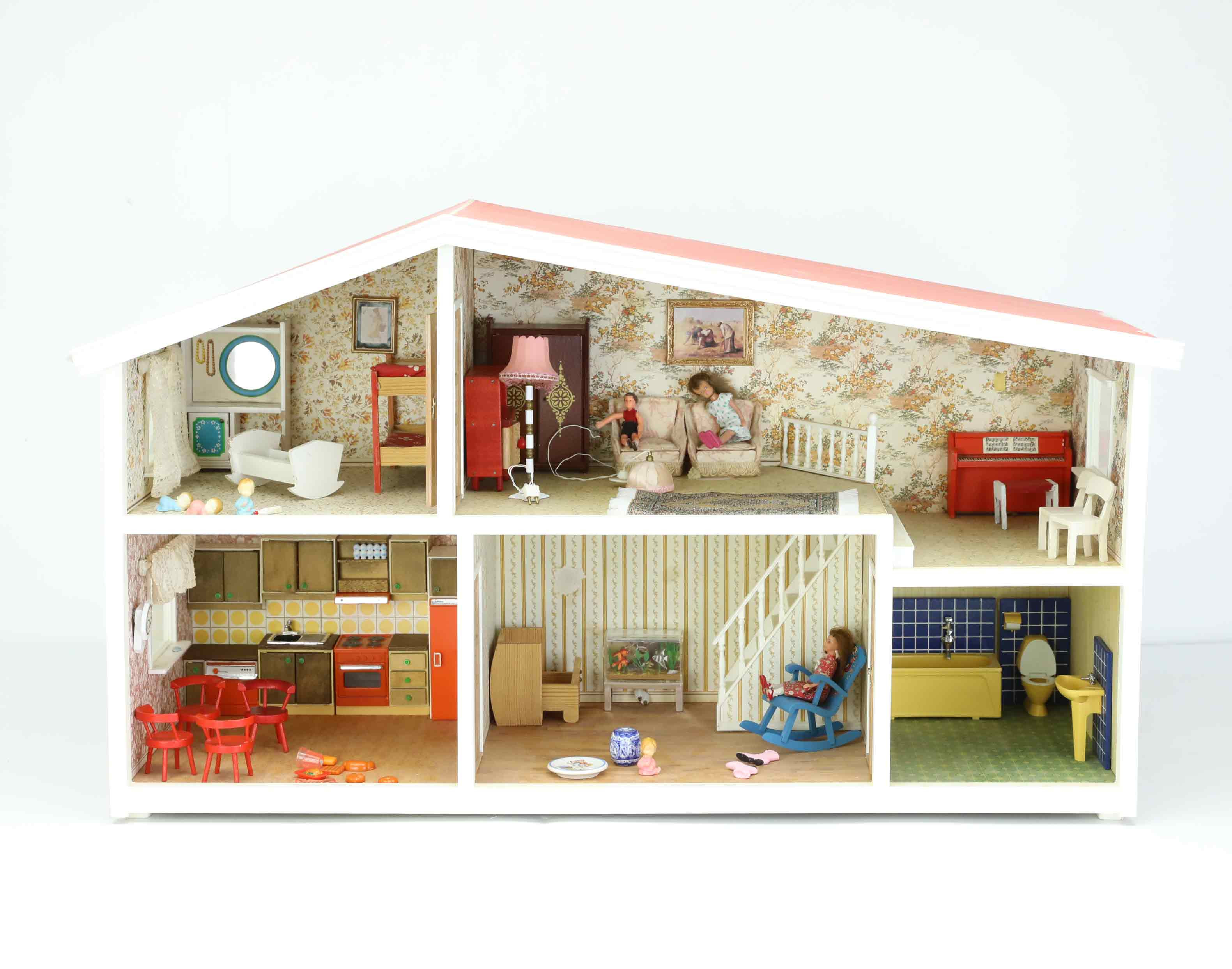 DOCKSKÅP, Lundby, med tillbehör, Sverige, 1900-talets andra hälft.