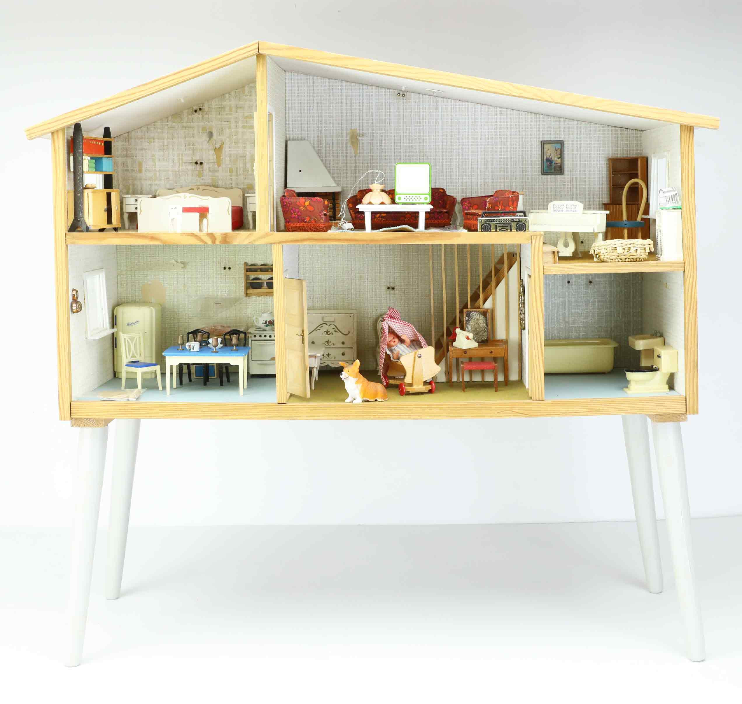 DOCKSKÅP, Lundby, med tillbehör, Sverige, 1950/60-tal.