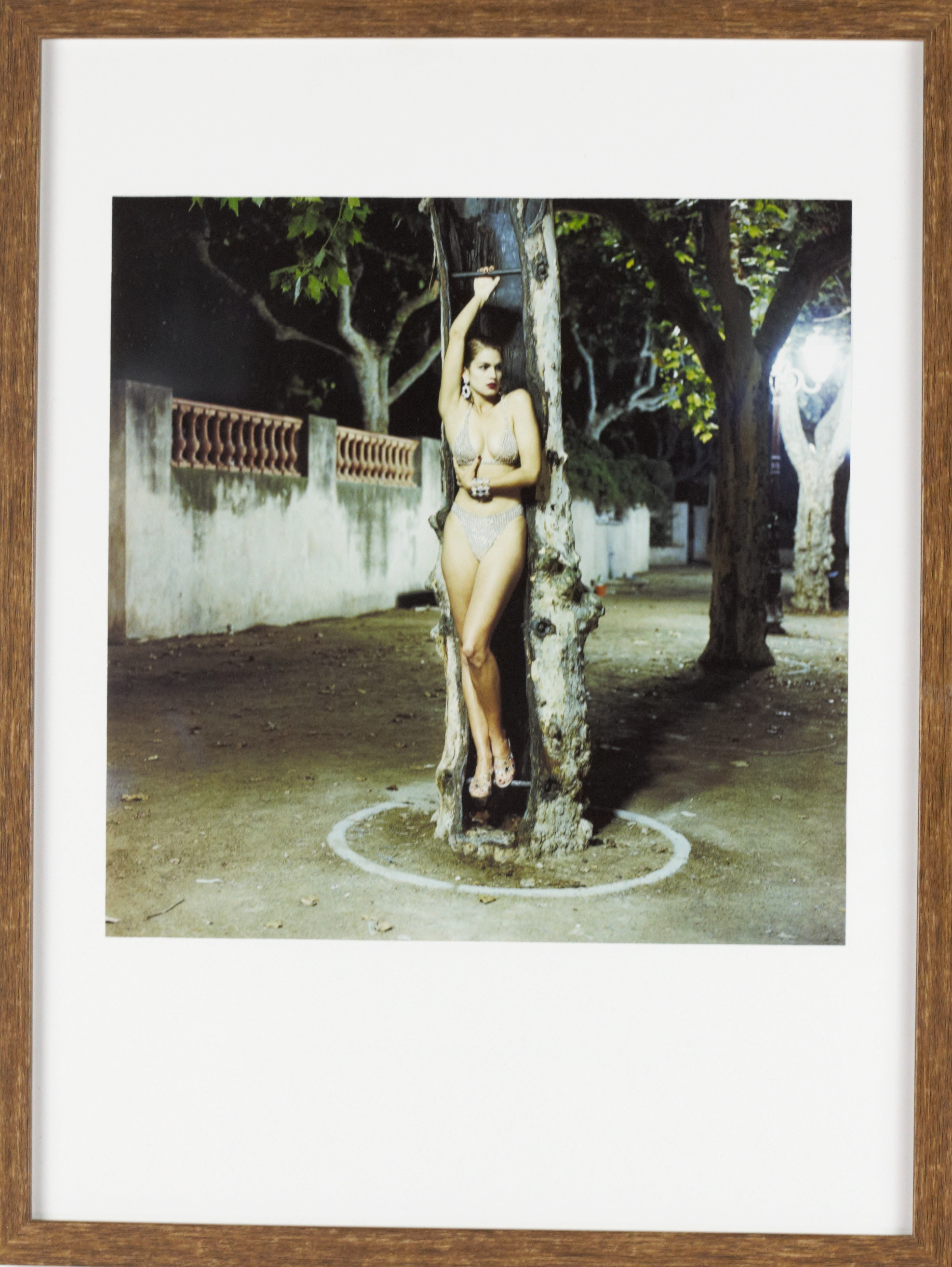 HELMUT NEWTON. Offsettryck, efter "Cindy Crawford", American Vogue, Saint Tropez, 1991.