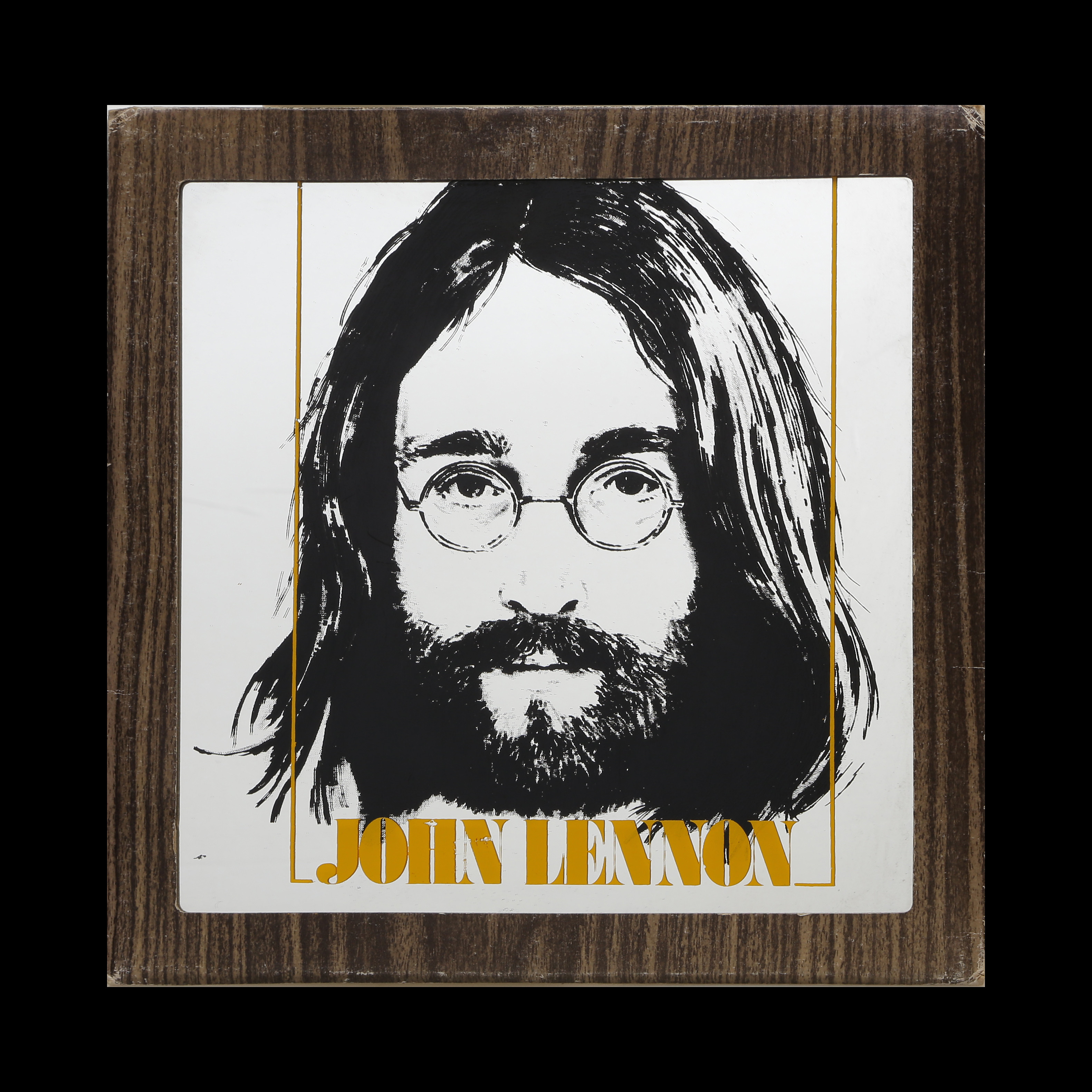 JOHN LENNON. SPEGELPORTRÄTT, SPEGEL I ORIGINAL KARTONG.