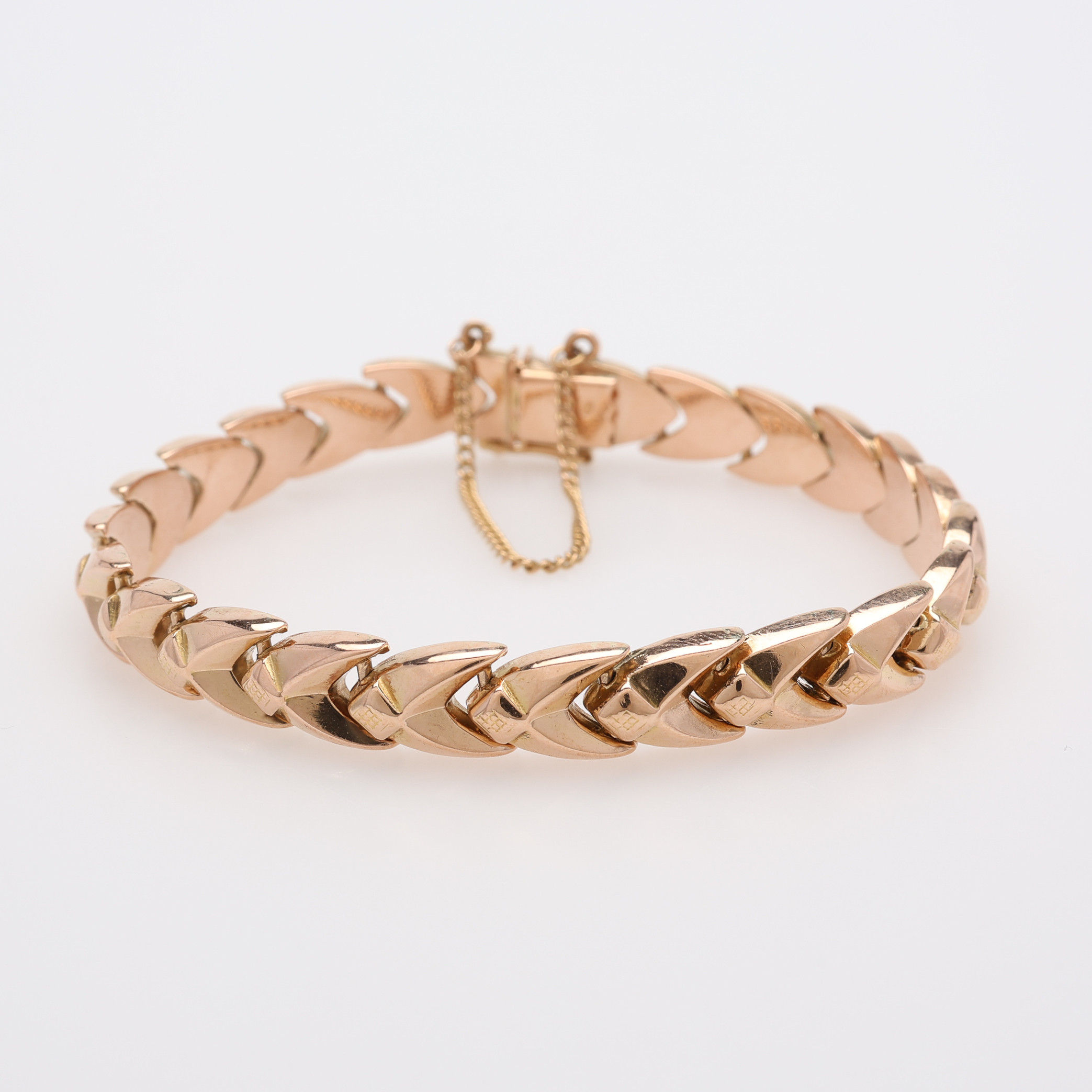 ARMBAND, 18K GULD, FANTASILÄNK, CA. 18,7 G.