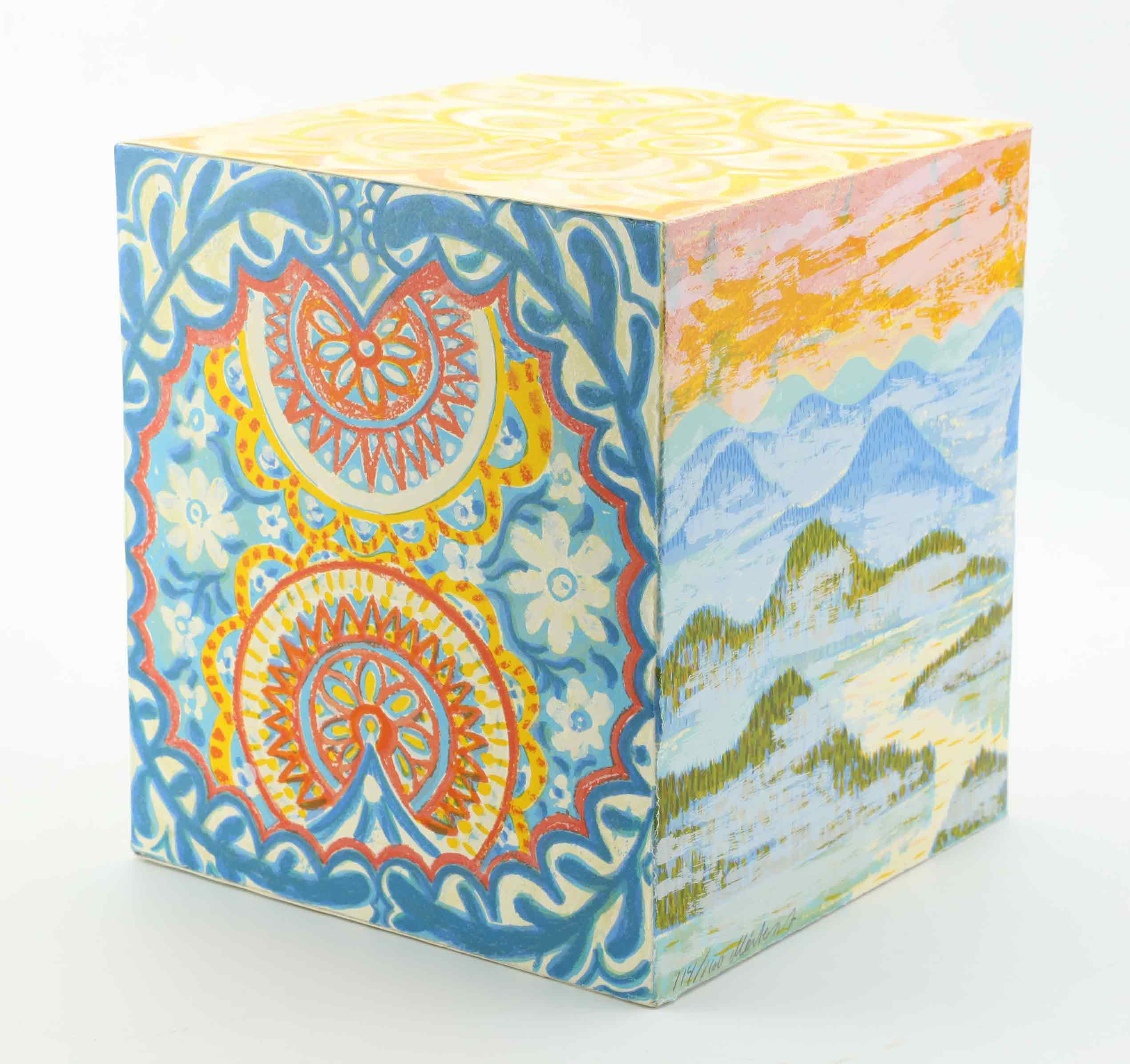 MÅRTEN ANDERSSON. "Kuben", litografi/skulptur, signerad & numrerad 114/160.