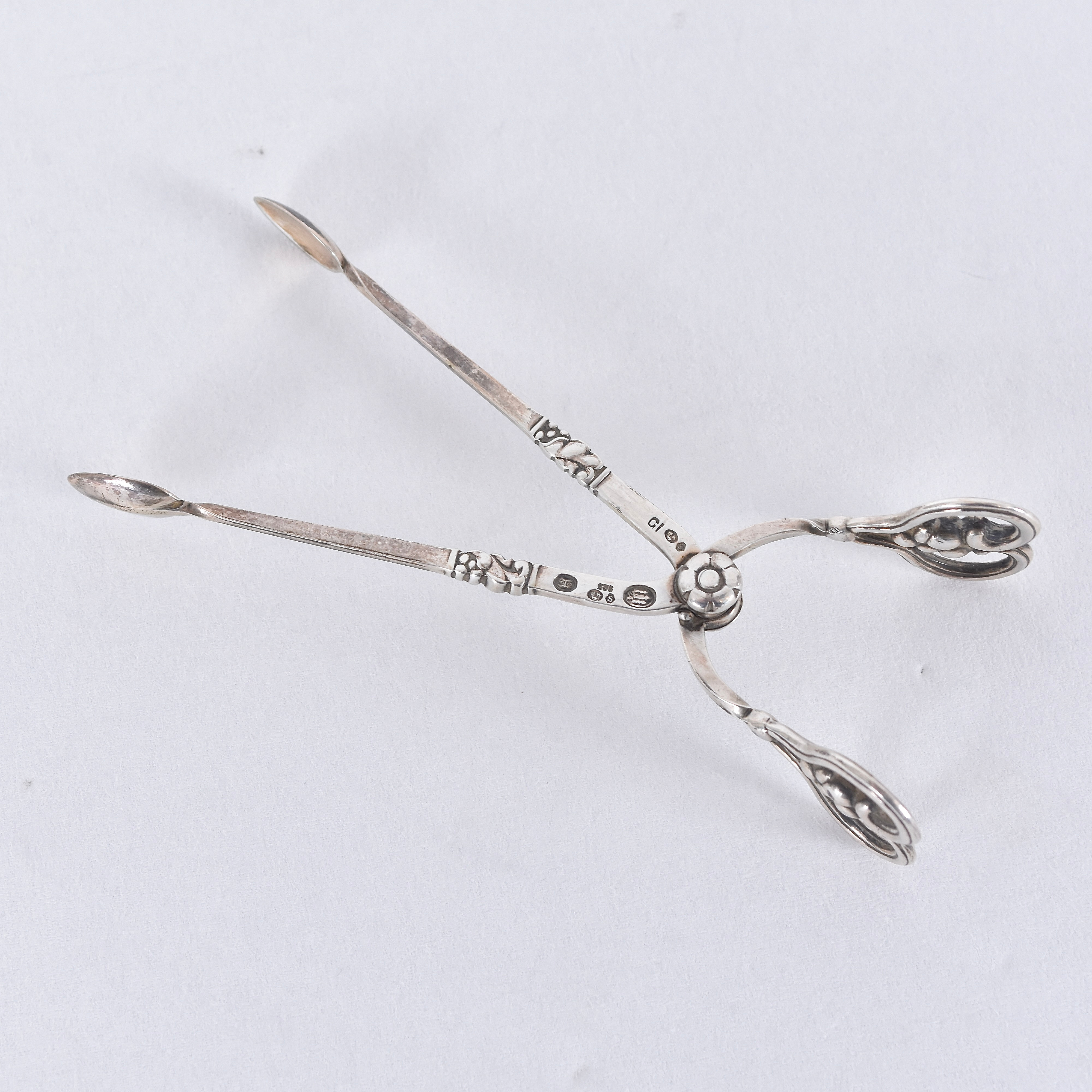 GEORG JENSEN. sockertång, silver, "Blossom" design 1910.