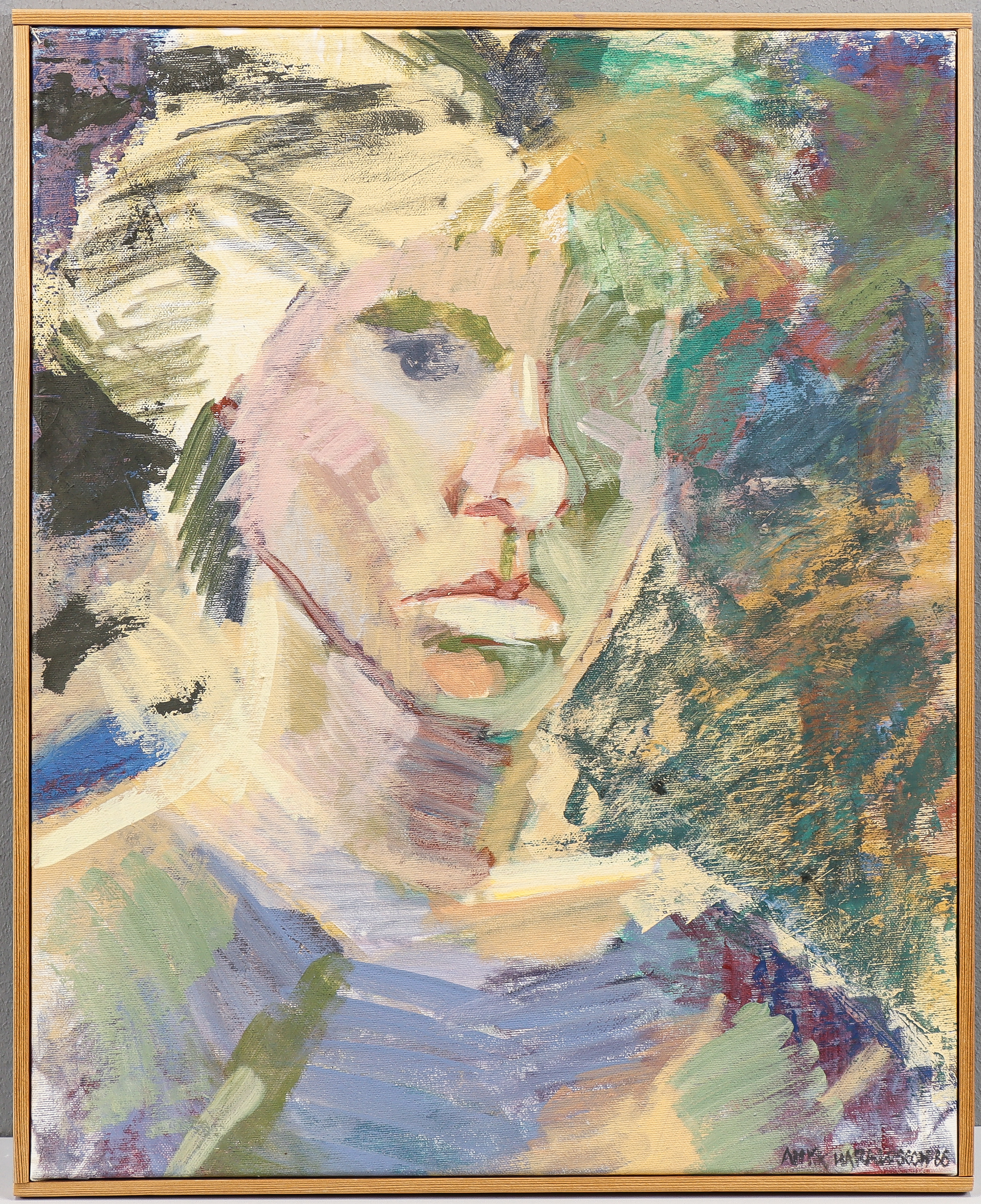 ANITA HARALDSSON. Olja på duk, signerad 86.