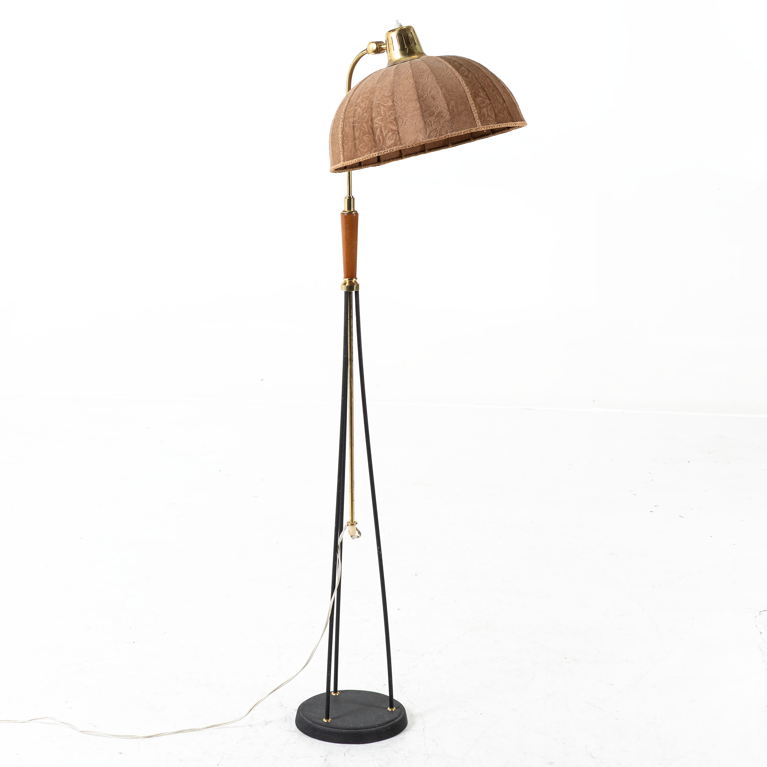 GOLVLAMPA, justerbar höjd, 1940/50-tal.