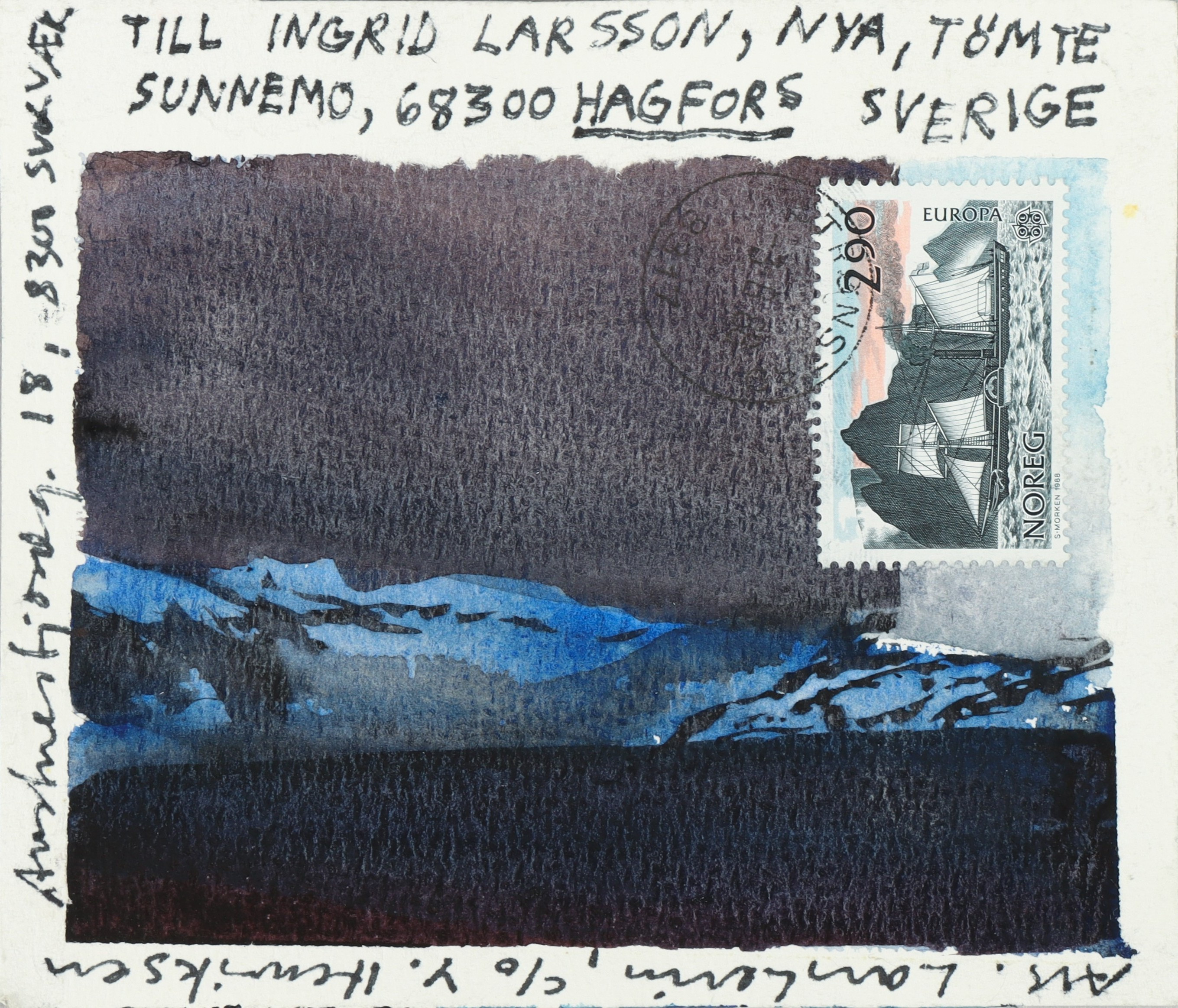 LARS LERIN. Kustlandskap, Lofoten 1988.