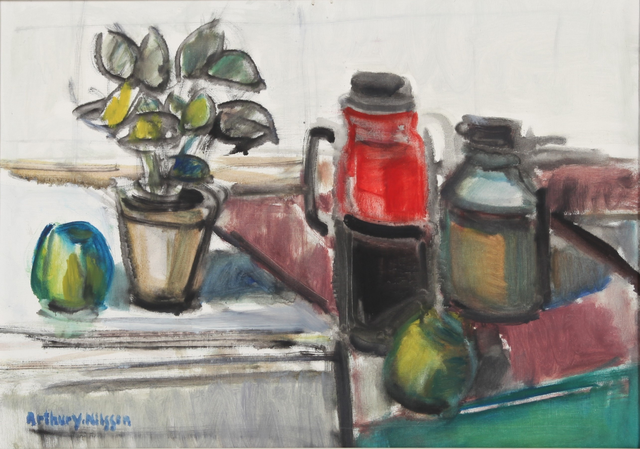 ARTHUR YNGVE NILSSON. 1923-1988. Olja på duk, signerad.