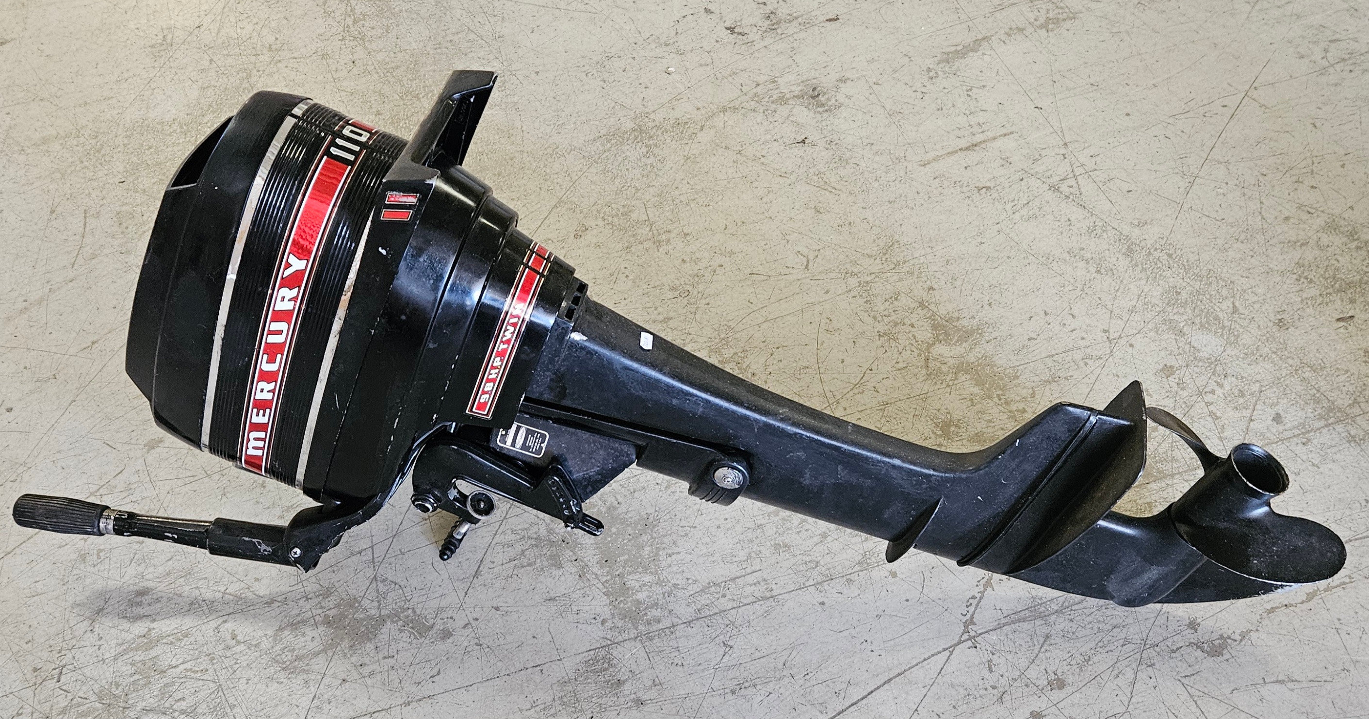 BÅTMOTOR, Mercury, 9.8 H.P. Twin, USA.