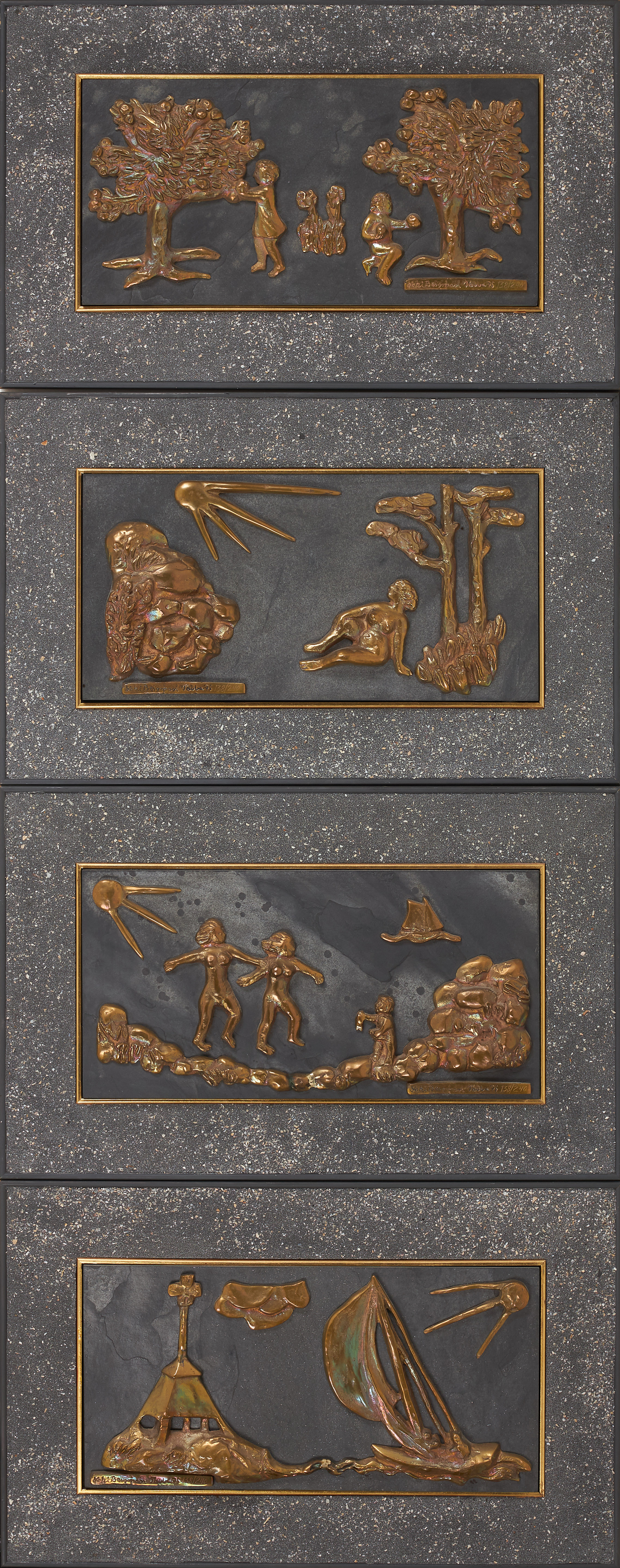 ASTRI BERGMAN-TAUBE. Taube i våra hjärtan, 4 dlr, numrerade 138/240, medföljande kvitto från inköp.