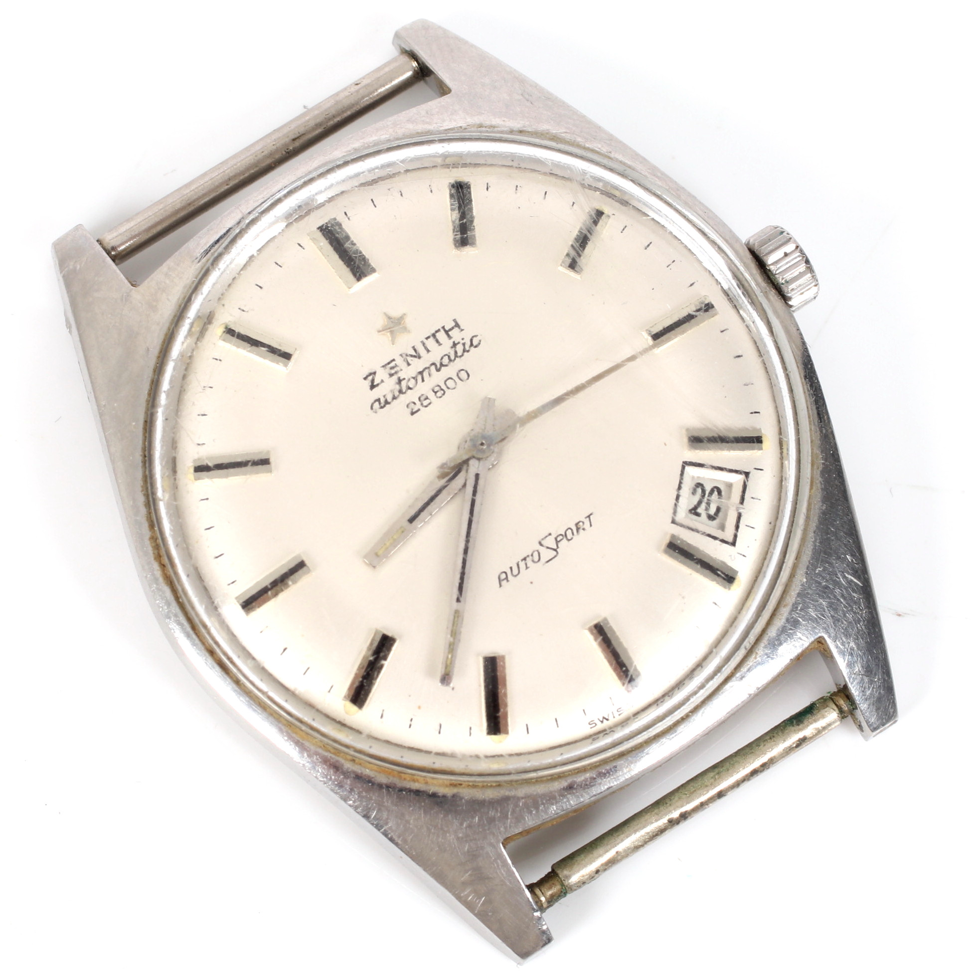 ARMBANDSUR, stål, Zenith Automatic 28800 Auto Sport. 1900-talets mitt.