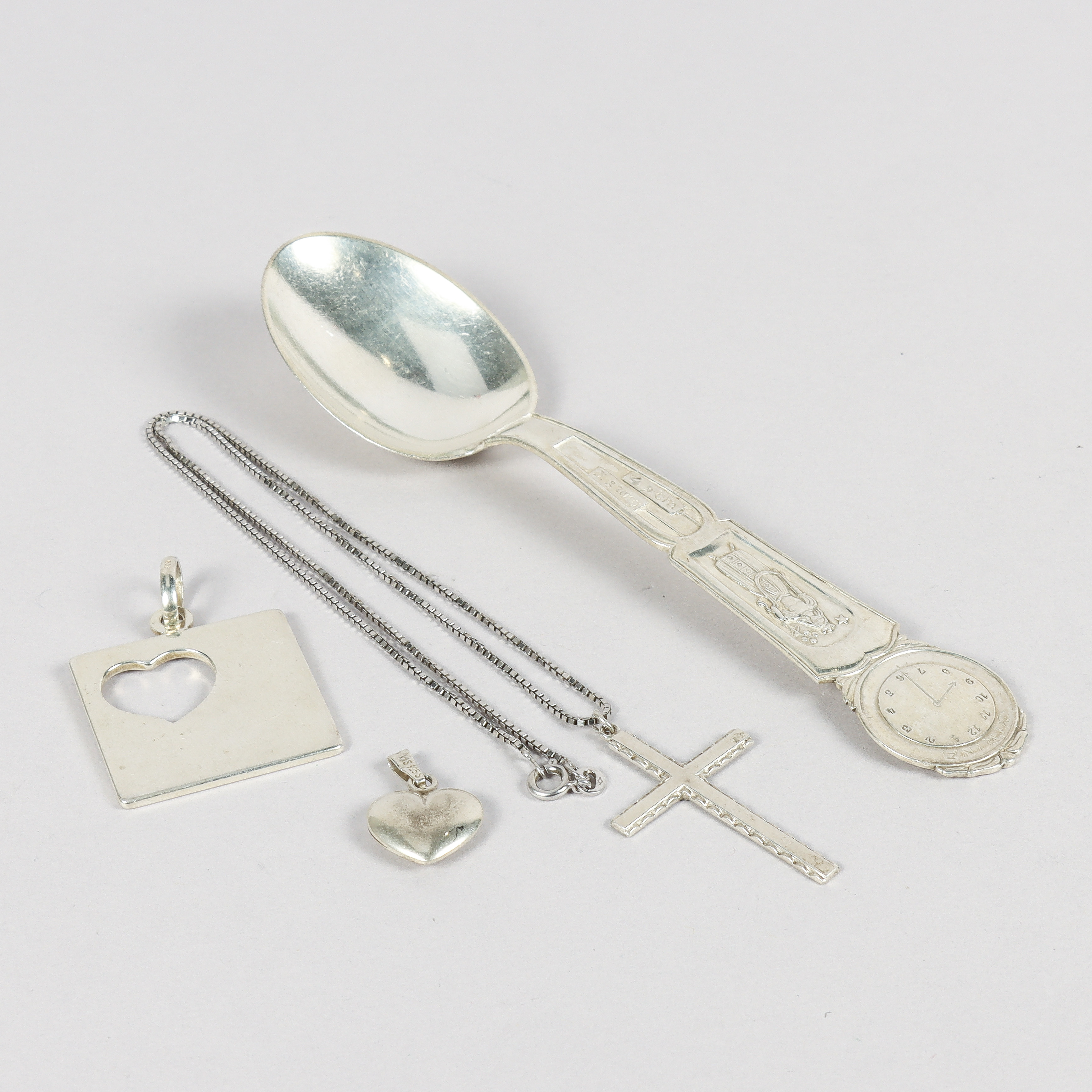 SMYCKEN och dopsked, silver.