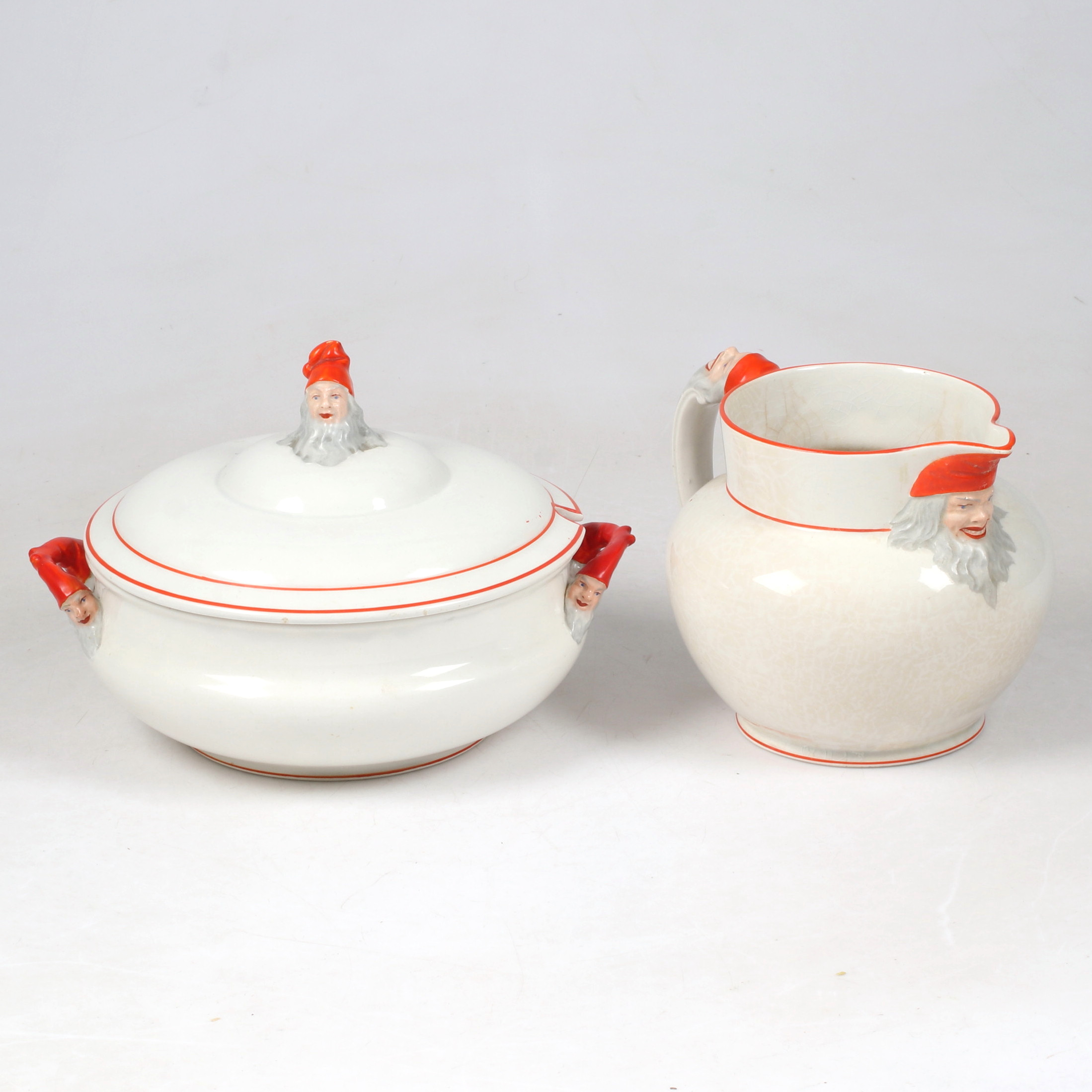 GRÖTSKÅL, TILLBRINGARE, porslin, Göteborg, tidigt 1900-tal.