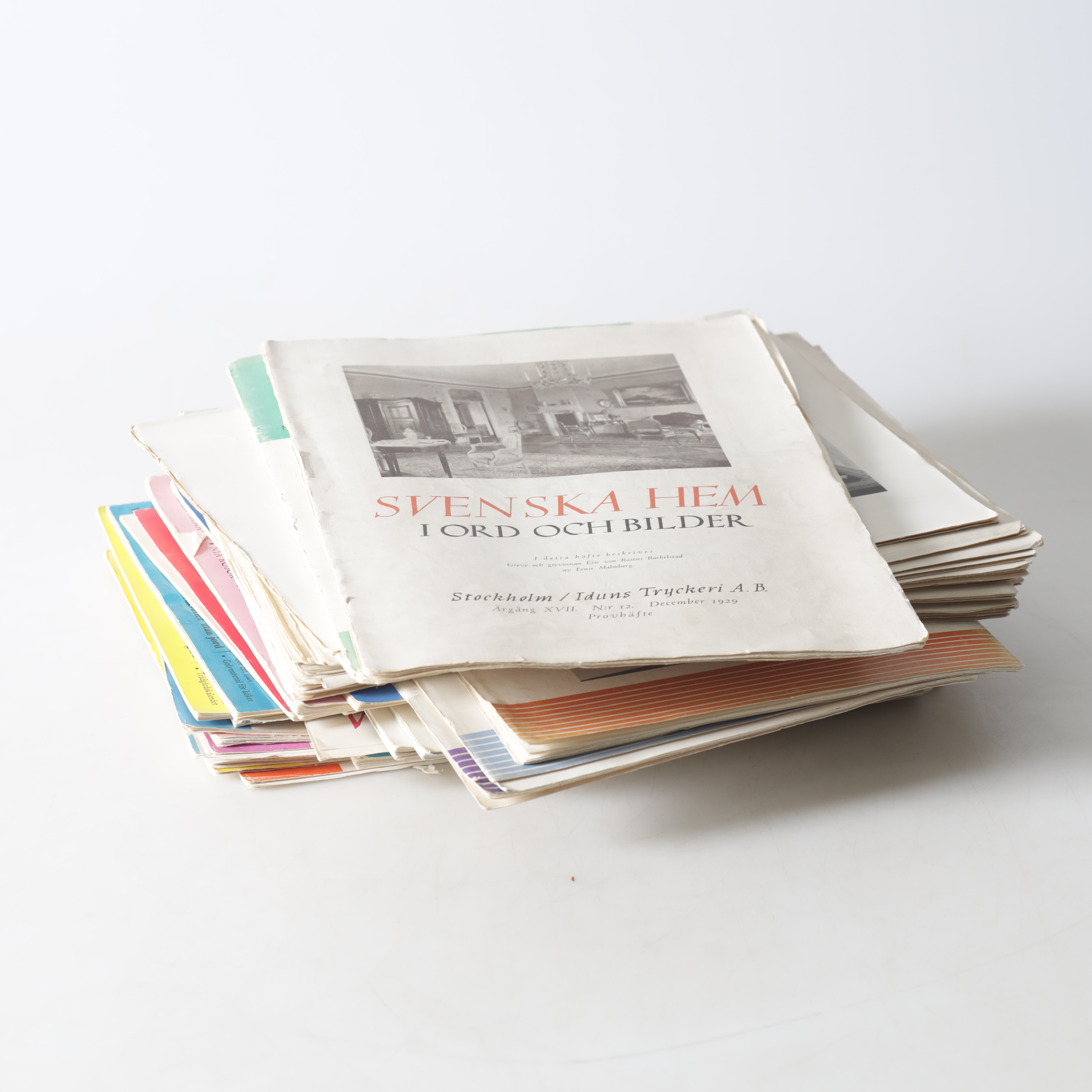 TIDNINGAR, ca 35 st, "Svenska Hem i Ord och Bilder", 1929-/60.