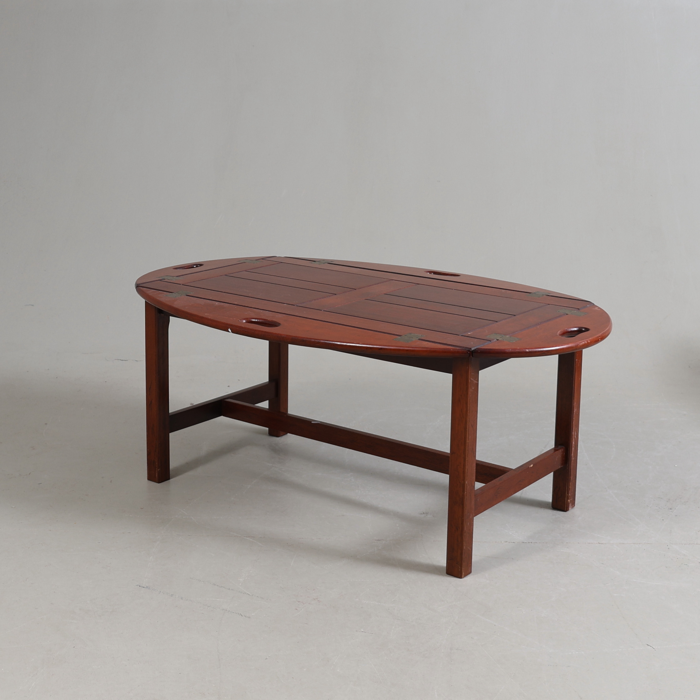 SOFFBORD, mahogny, s.k. "Butlers Tray", England, 1900-tal.