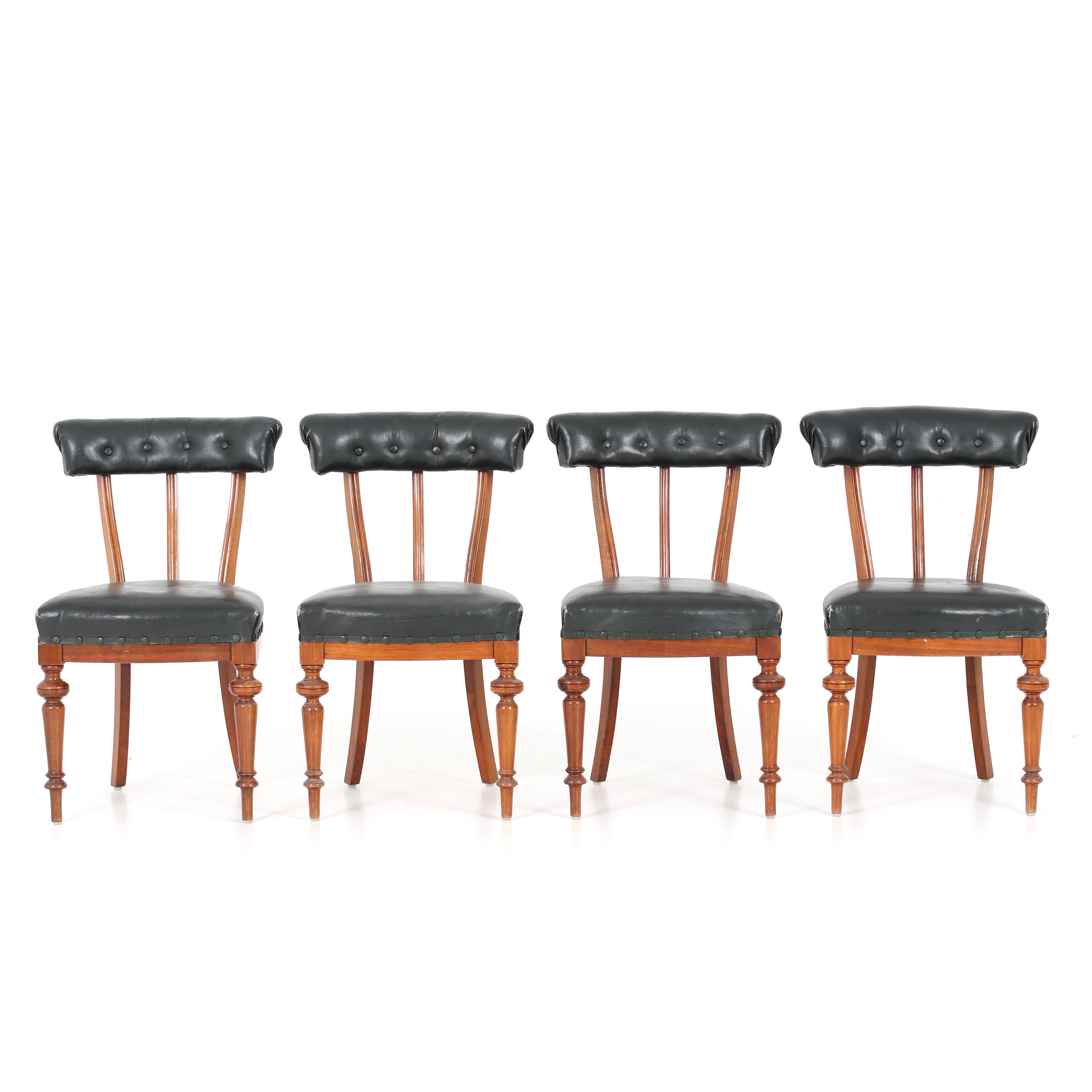 STOLAR, 4 st, tapetserarstil, 1800-talets slut.