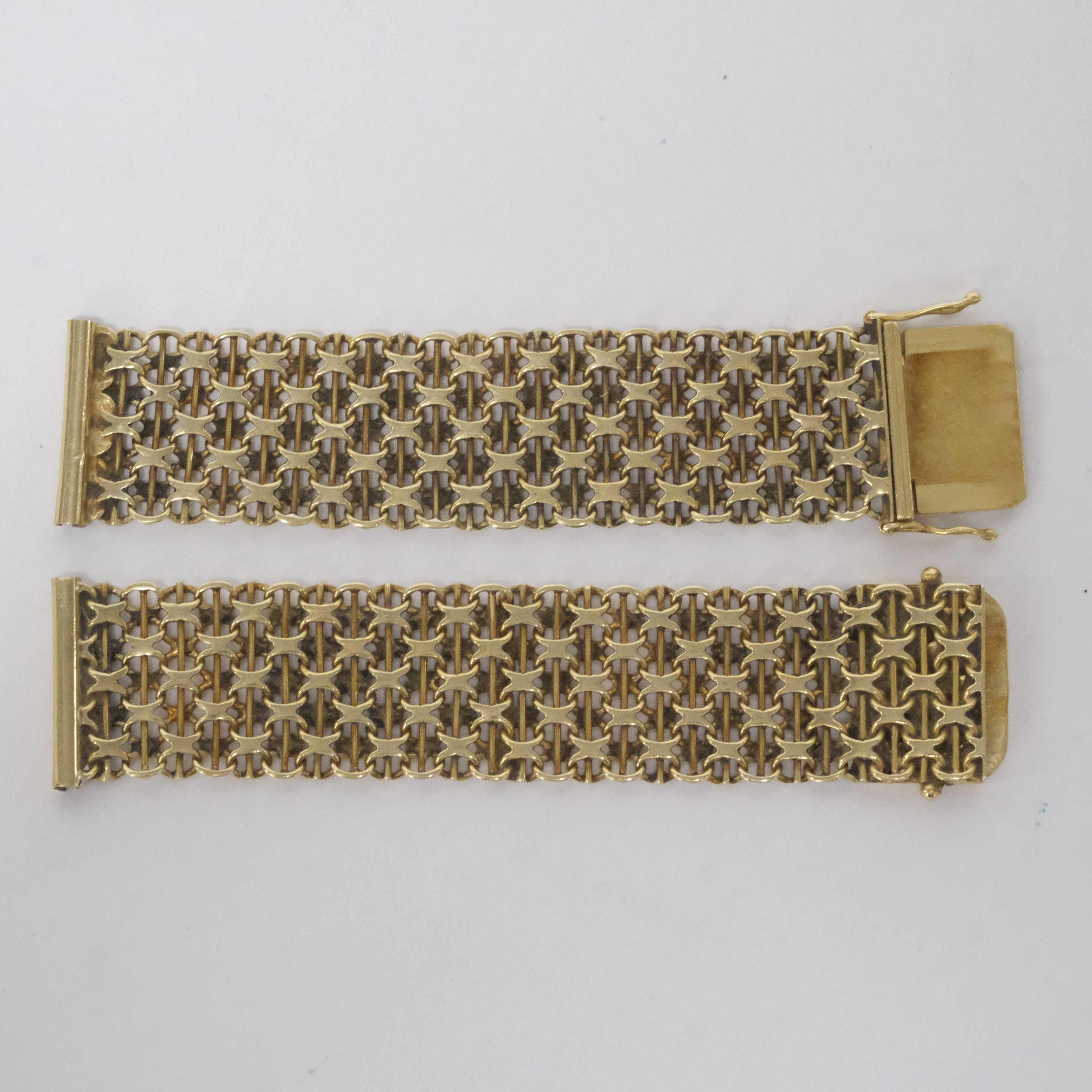 KLOCKLÄNK, X-LÄNK, 18K GULD.