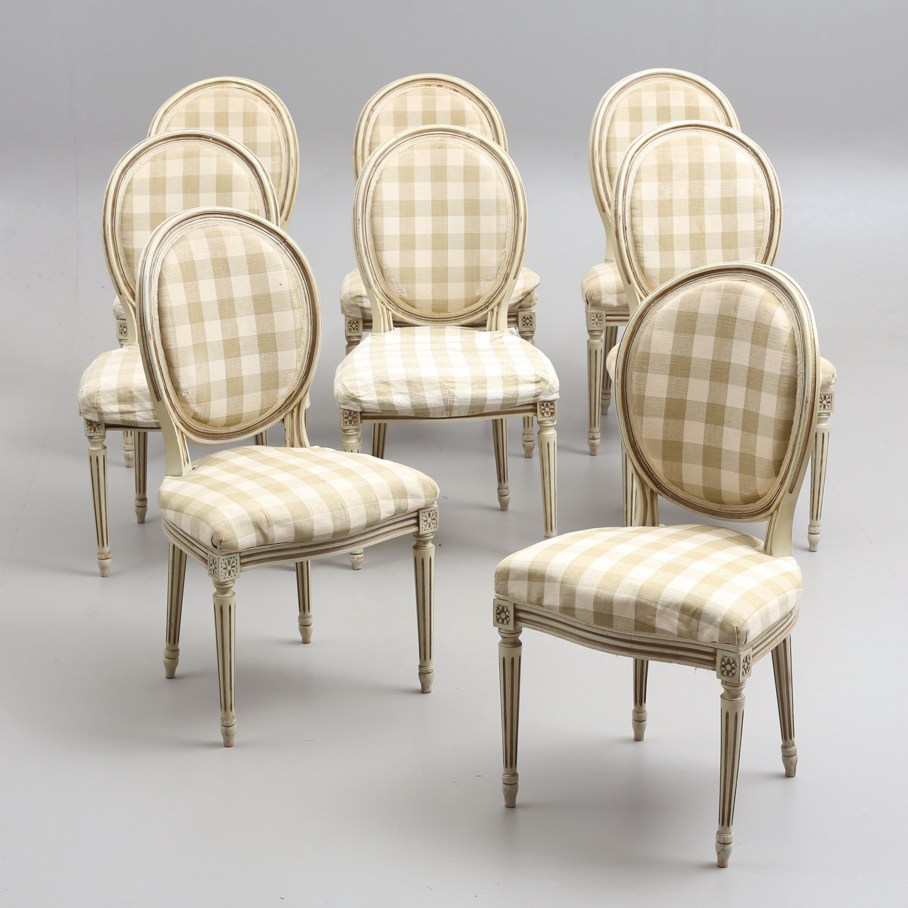 STOLAR, 8 st, gustaviansk stil, 1900-tal.