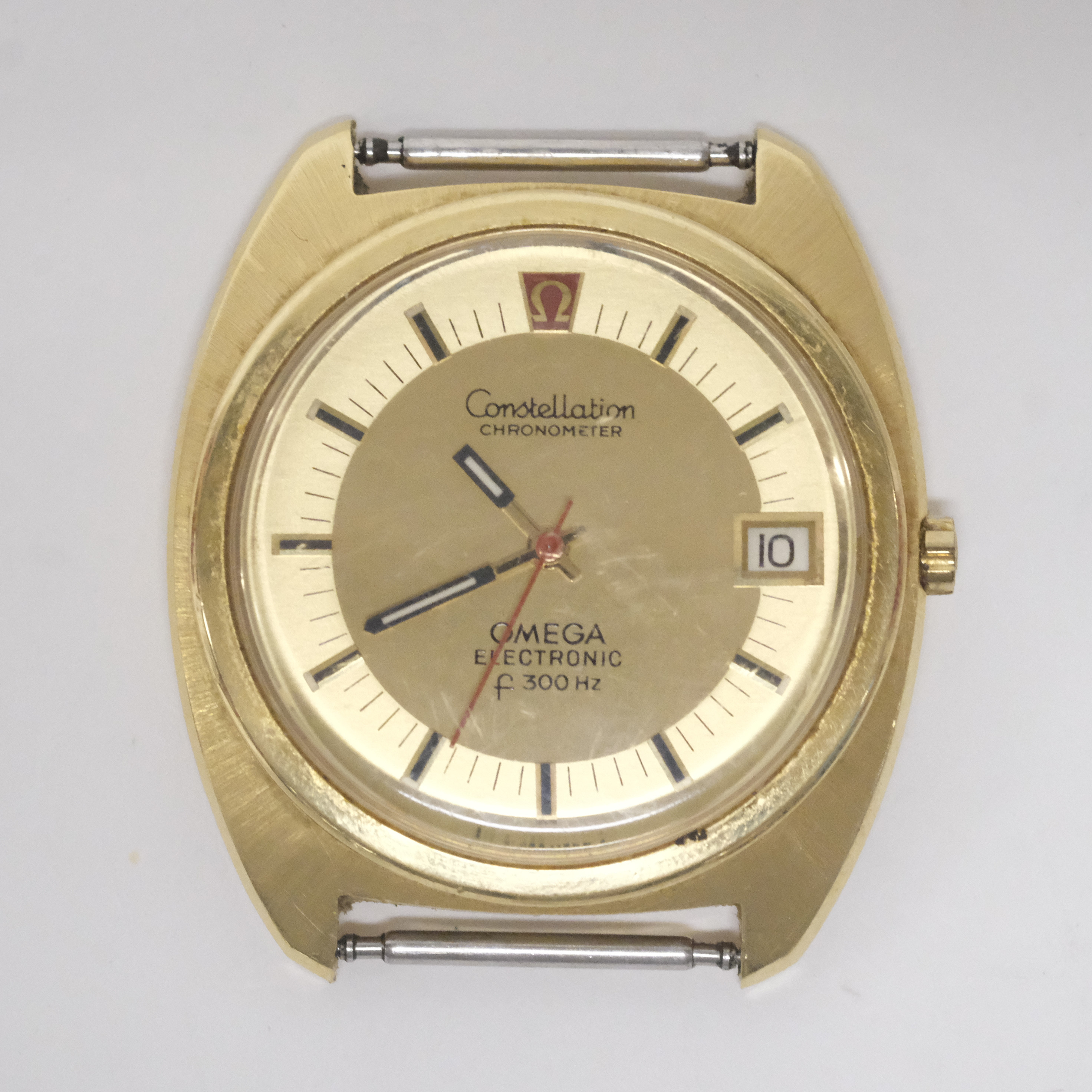 OMEGA, ARMBANDSUR, 18K GULD, 58.3 GRAM, CONSTELLATION, CHRONOMETER ELECTRONIC F300 HZ.