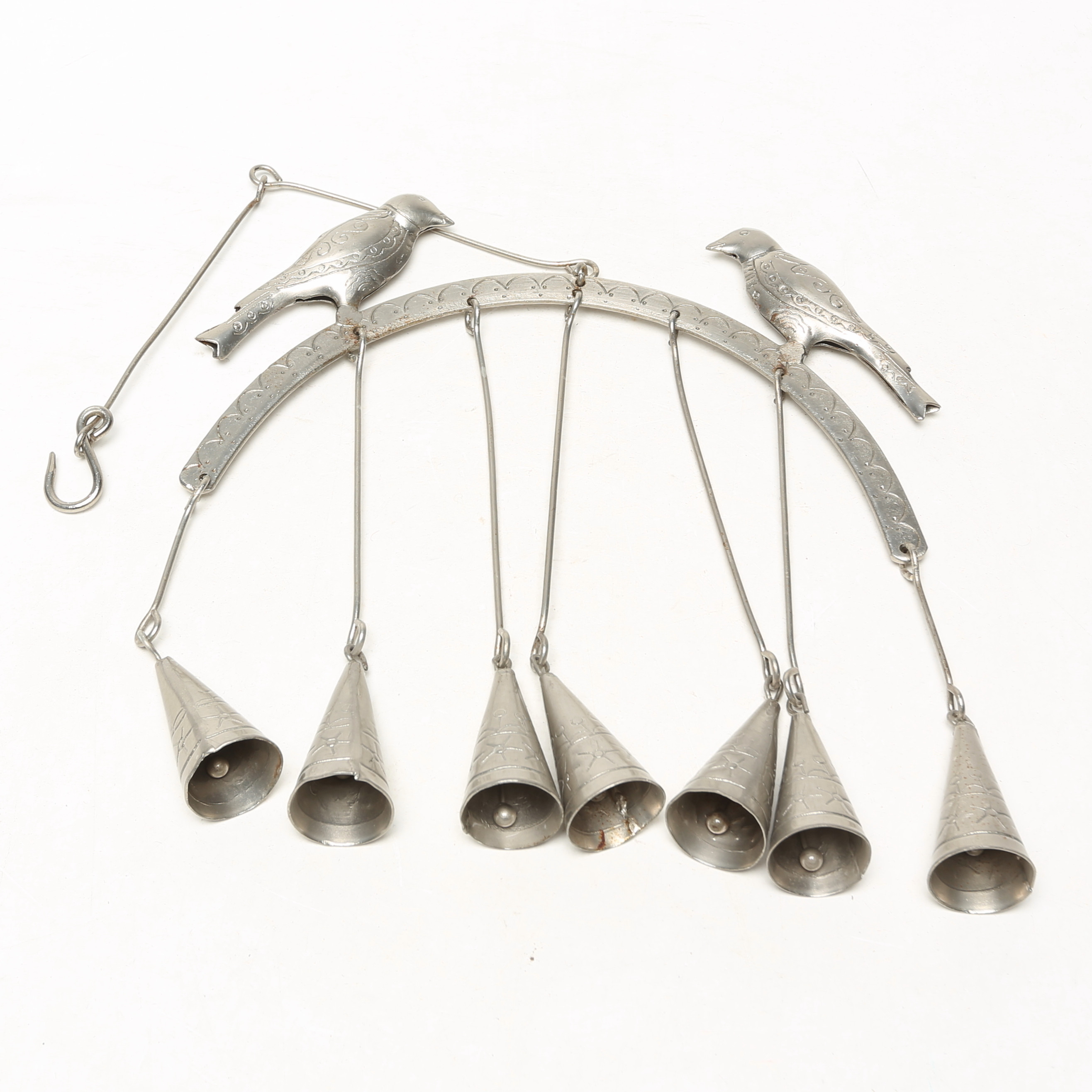 VINDSPEL, metall. fågelmotiv.