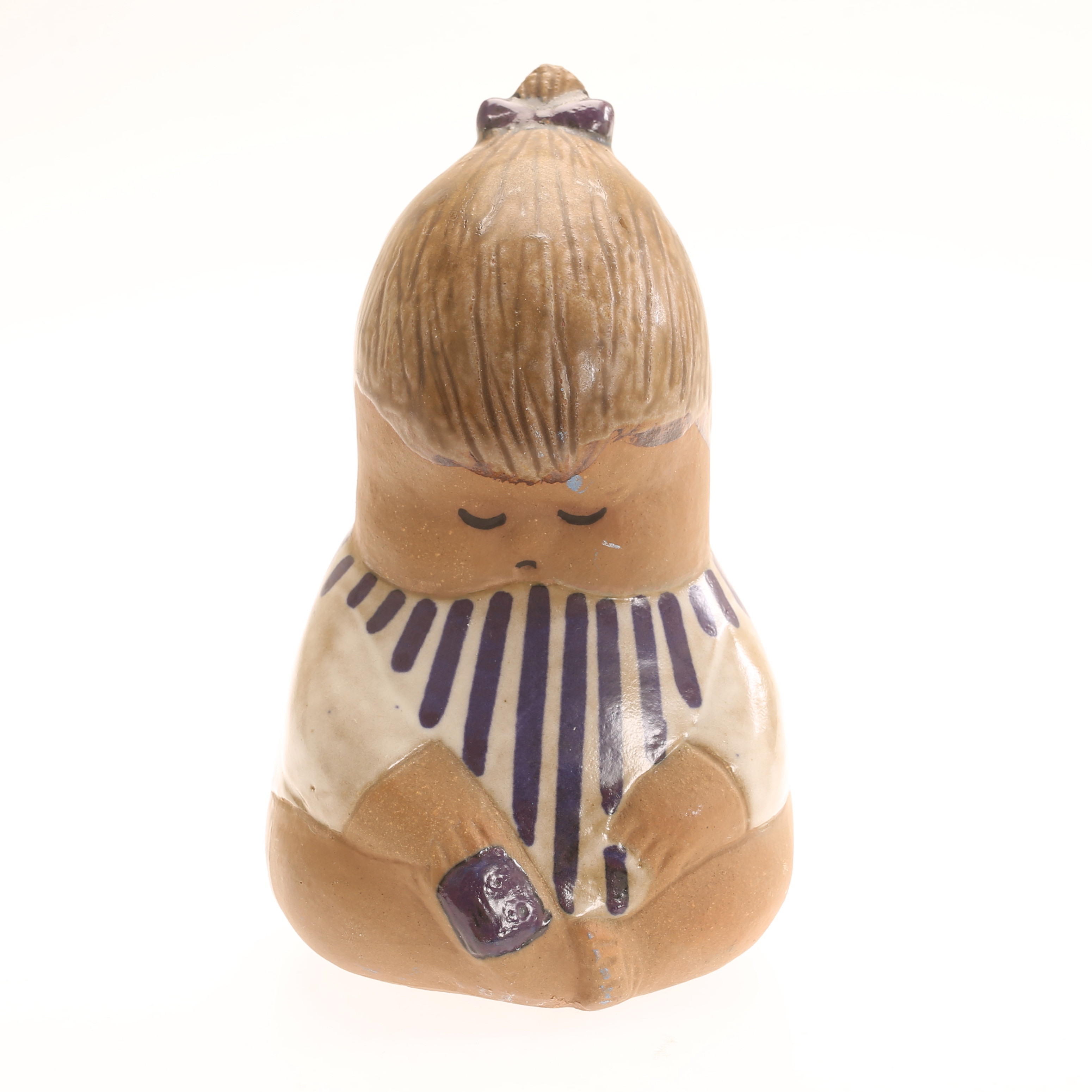 LISA LARSON. Figurin, stengods, "Johanna", Gustavsberg.