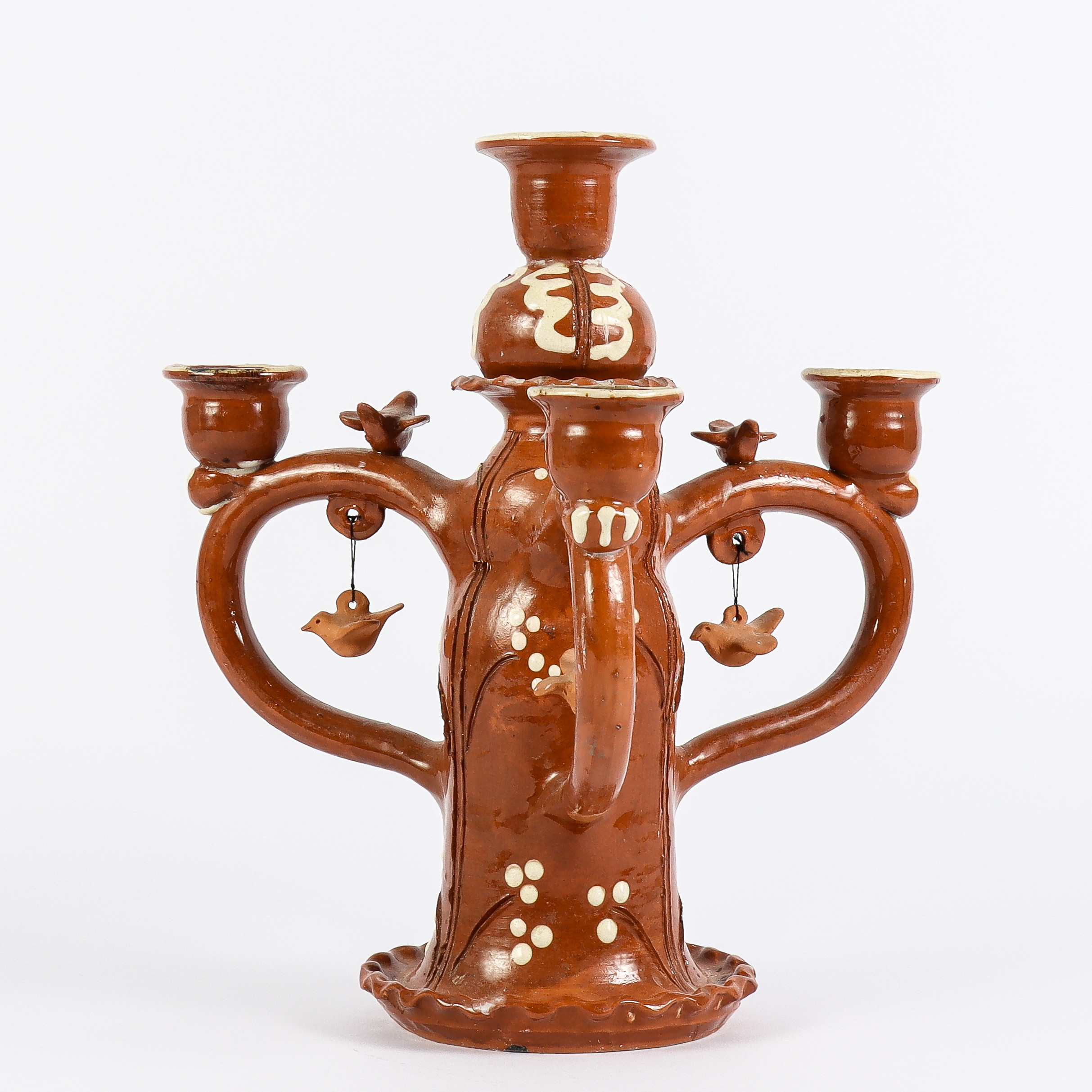 KANDELABER keramik, signerad HB Ransäter.