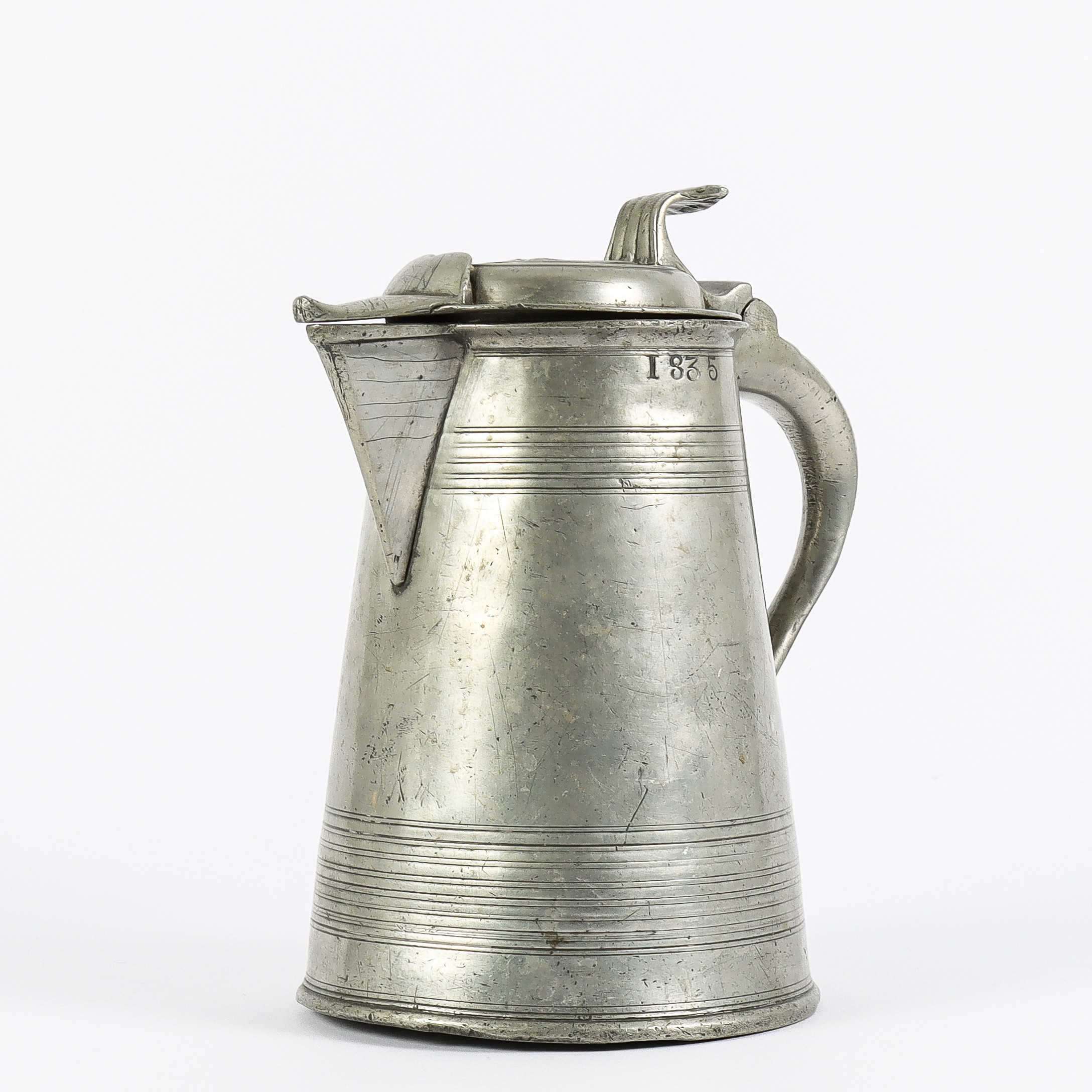 REVSTOP tenn, daterat 1835.