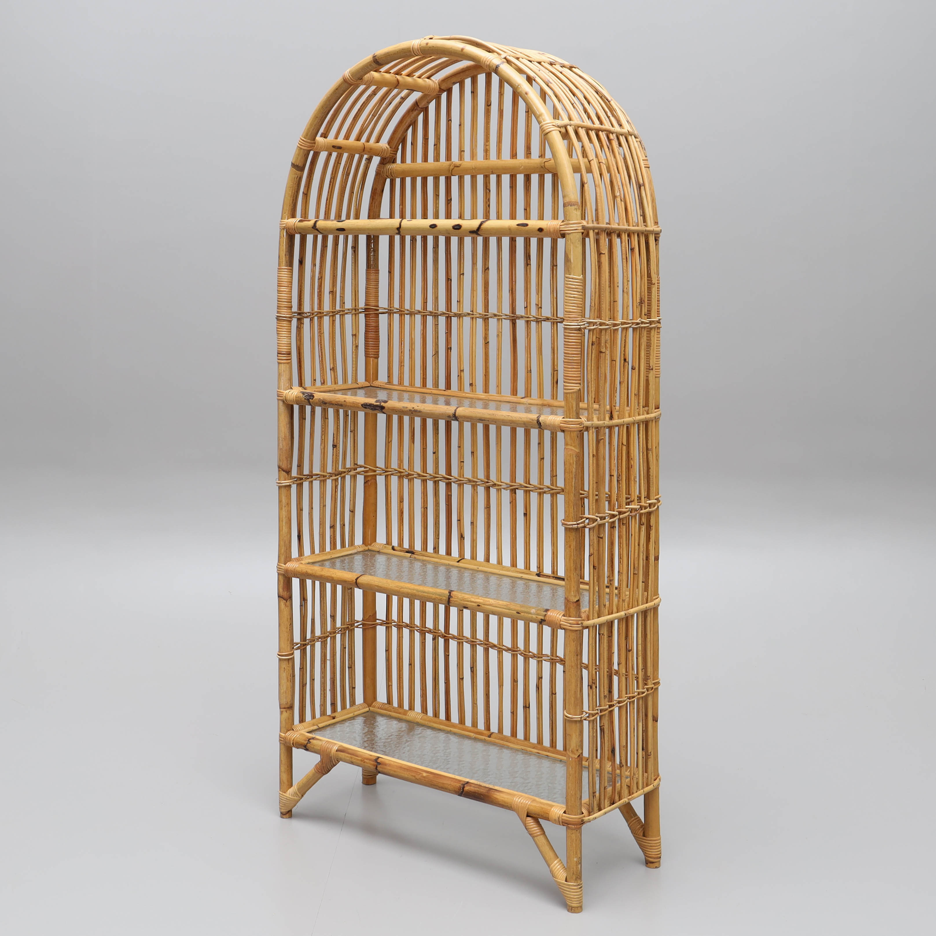 BAMBUHYLLA, rotting, råglas, 1900-talets senare hälft.