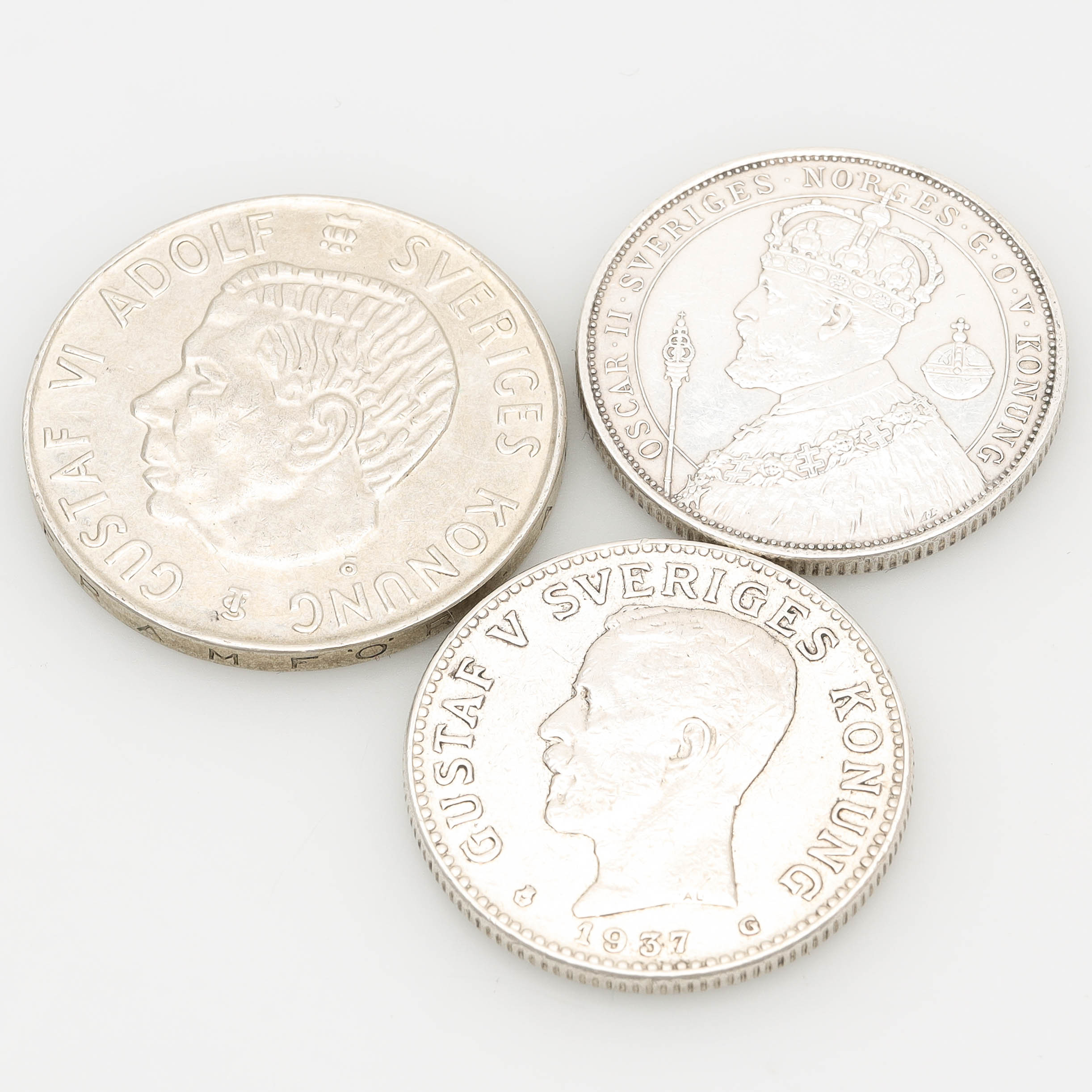 MYNT, 3 st, silver, Sverige, finsilvervikt 31 gram.